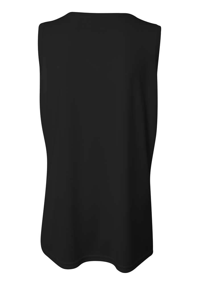 A4 Athletic Tank - BLACK - back
