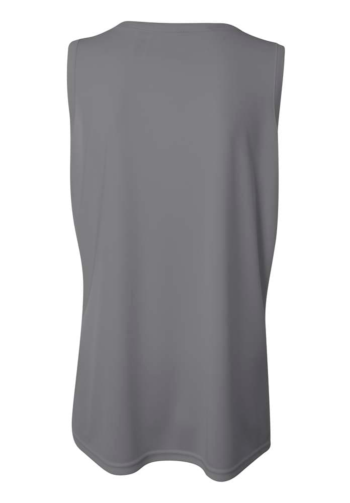 A4 Athletic Tank - GRAPHITE - back