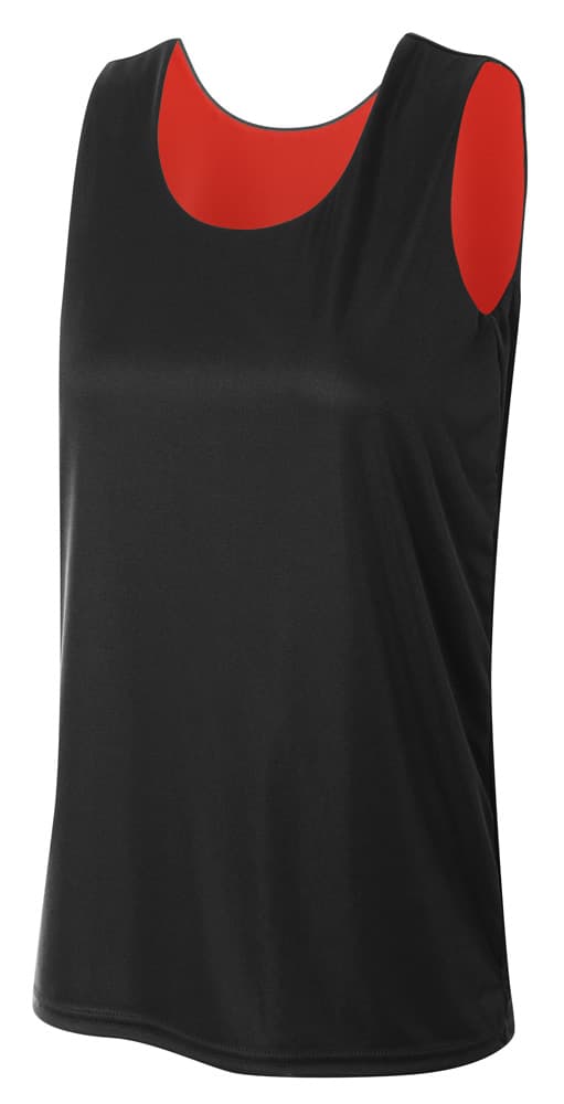A4 Reversible Jump Jersey - BLACK/RED - front