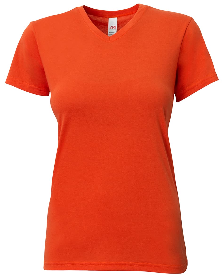 A4 Softek Short Sleeve Tee - ATHLETIC ORANGE - front