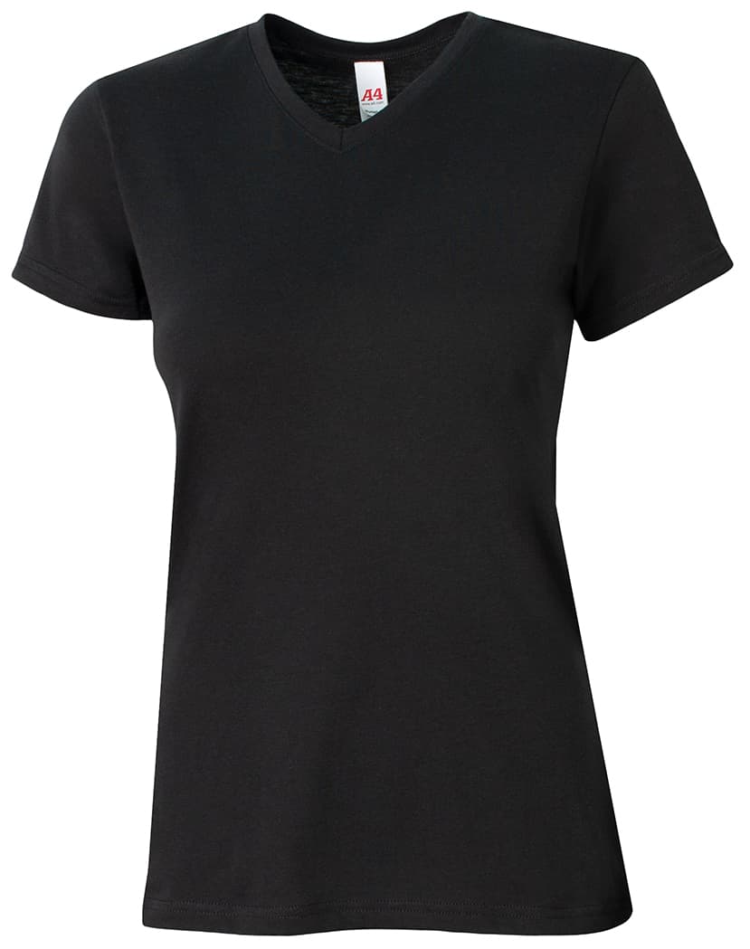 A4 Softek Short Sleeve Tee - BLACK - front