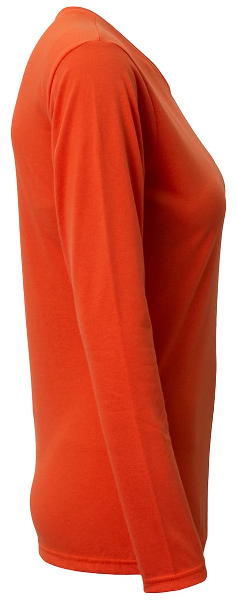 A4 Softek Long Sleeve Tee - ATHLETIC ORANGE - side