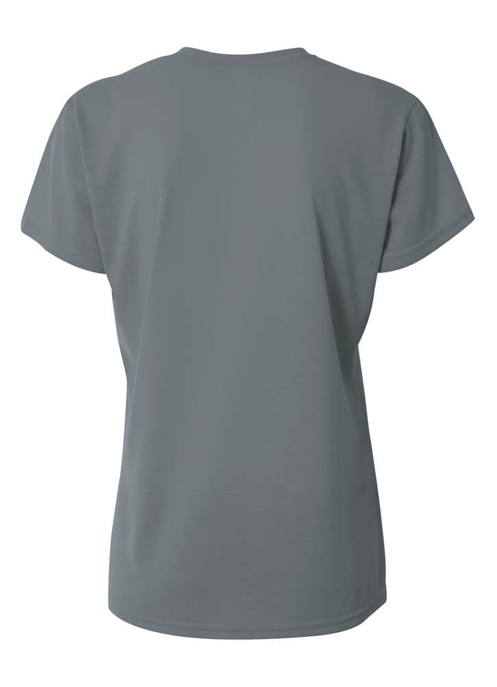 A4 Spun Poly Tee - GRAPHITE - back