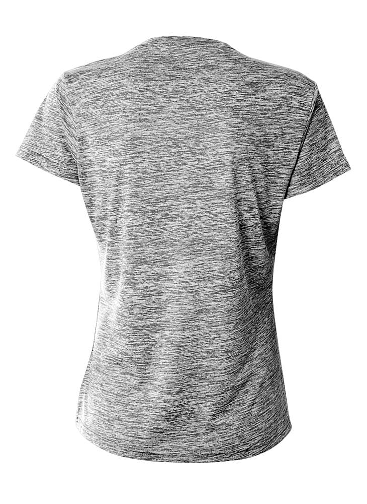 A4 Space Dye Tech Tee - BLACK - back
