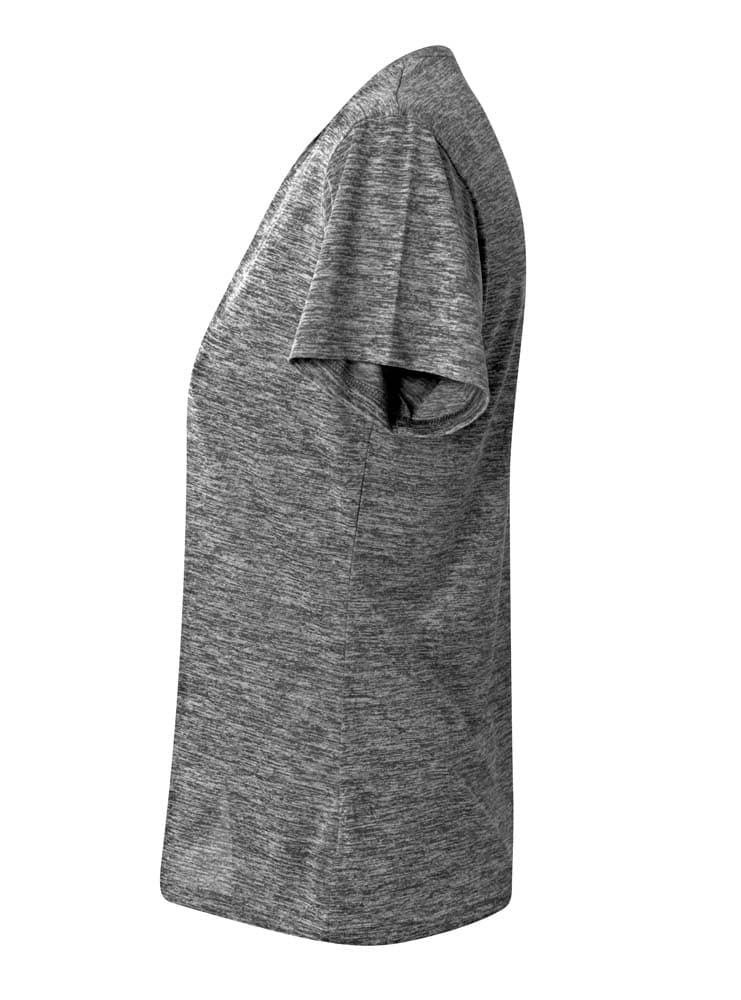 A4 Space Dye Tech Tee - BLACK - side