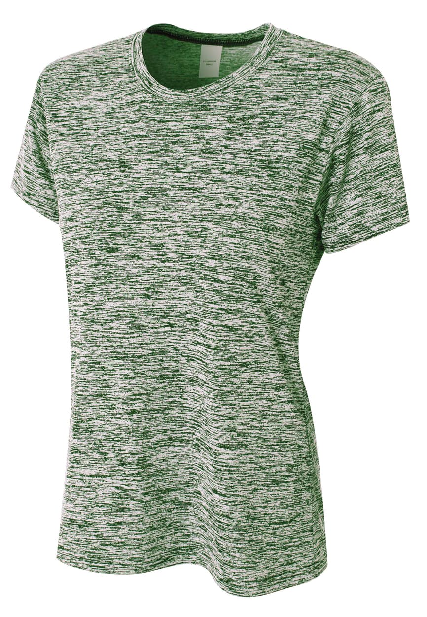 A4 Space Dye Tech Tee - FOREST - front