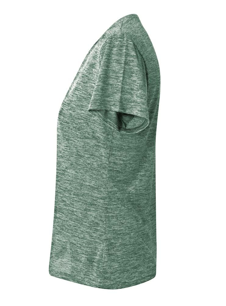 A4 Space Dye Tech Tee - FOREST - side