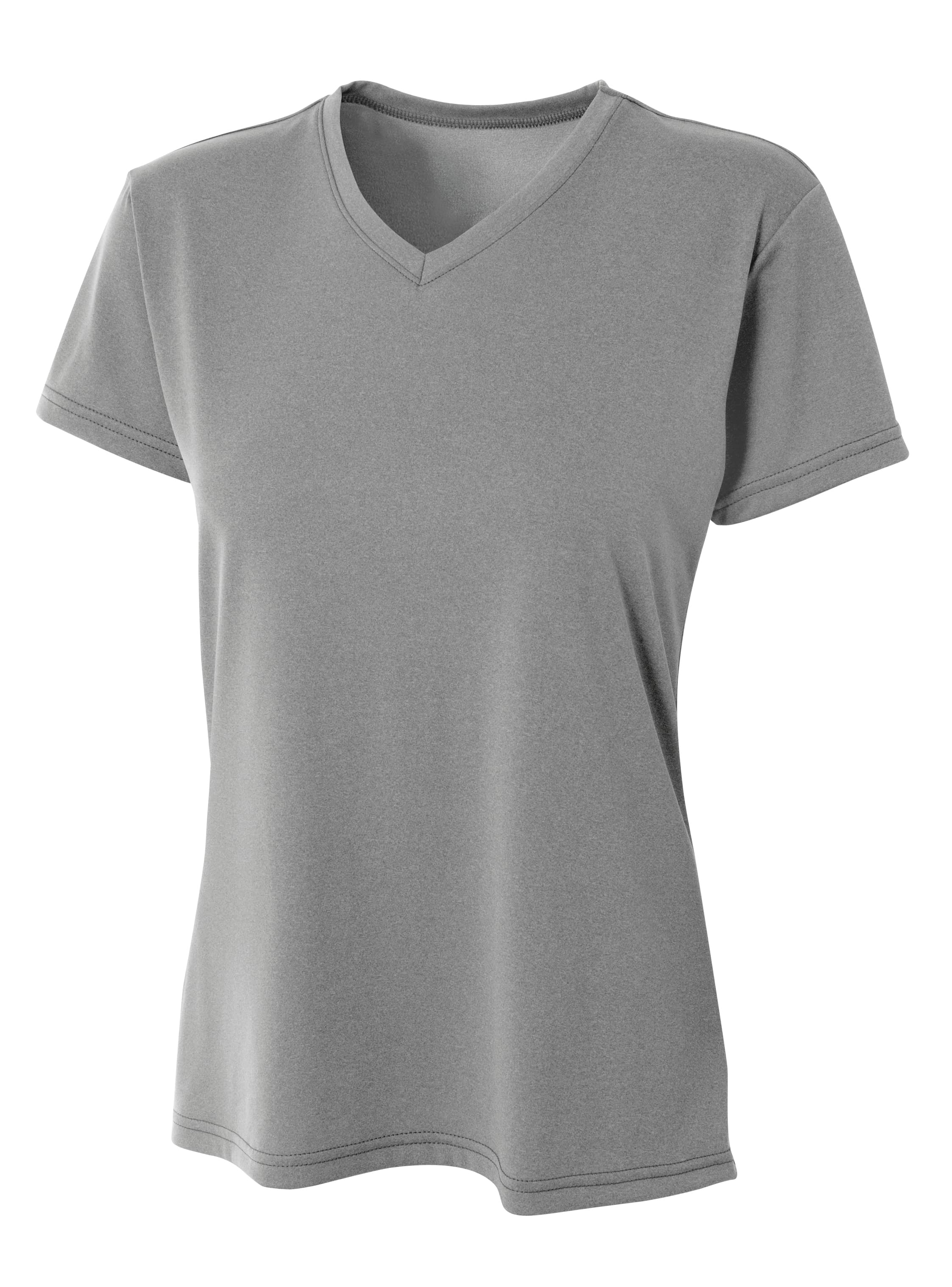 A4 Topflight Heather Tee - ATHLETIC HEATHER - front