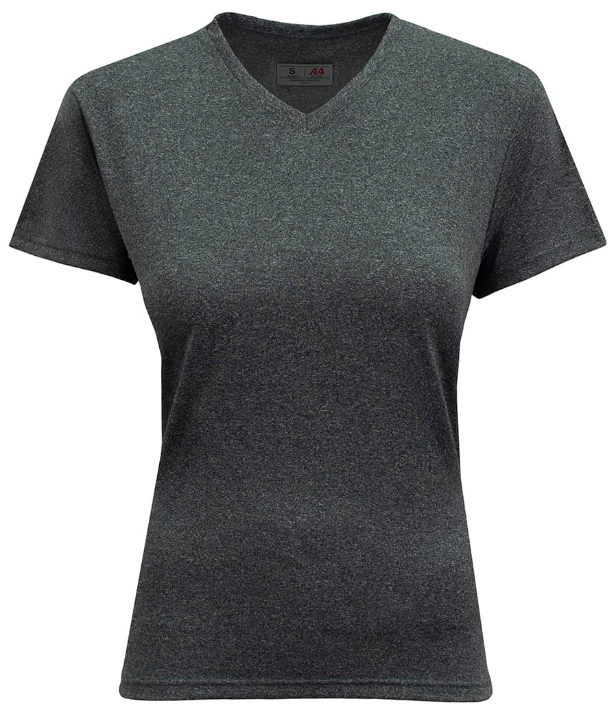 A4 Topflight Heather Tee - CHARCOAL - front