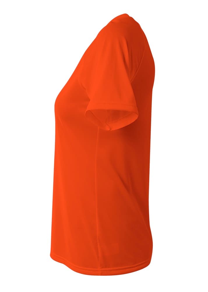 A4 SureColor Short Sleeve Cationic Tee - ATHLETIC ORANGE - side