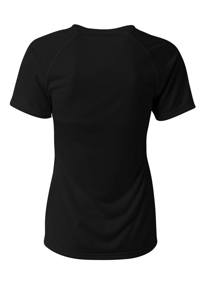 A4 SureColor Short Sleeve Cationic Tee - BLACK - back