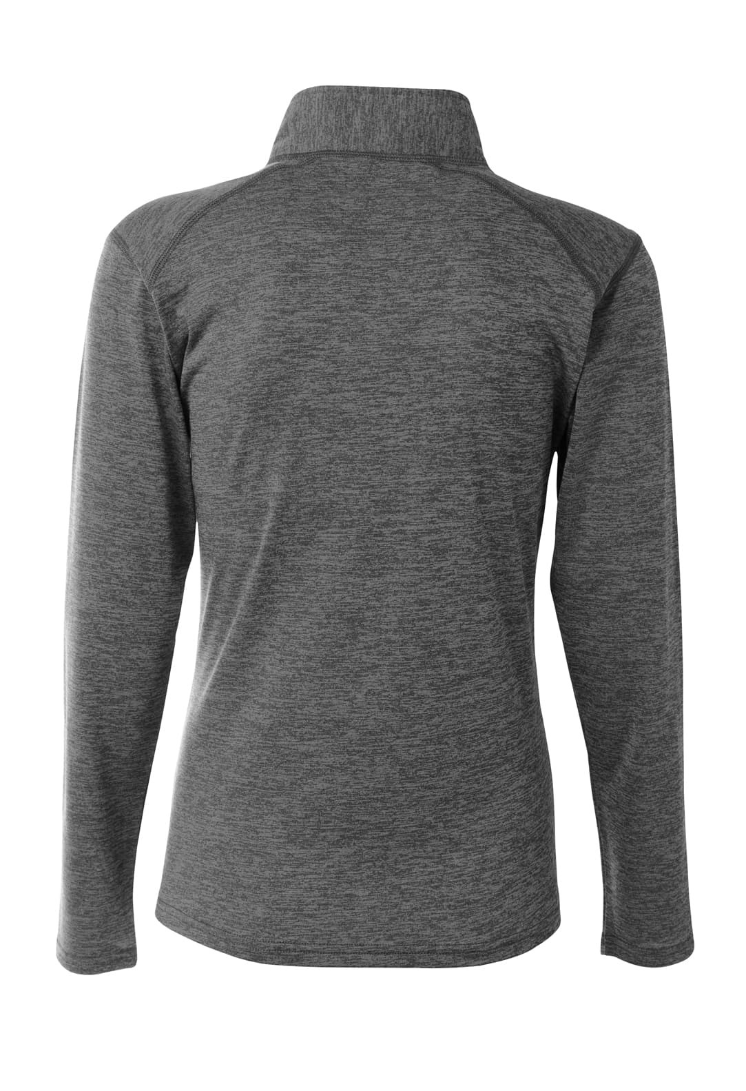 A4 Women's Inspire Quarter Zip - CHARCOAL - back