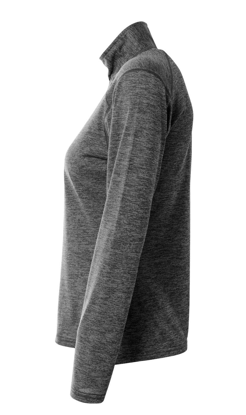 A4 Women's Inspire Quarter Zip - CHARCOAL - side