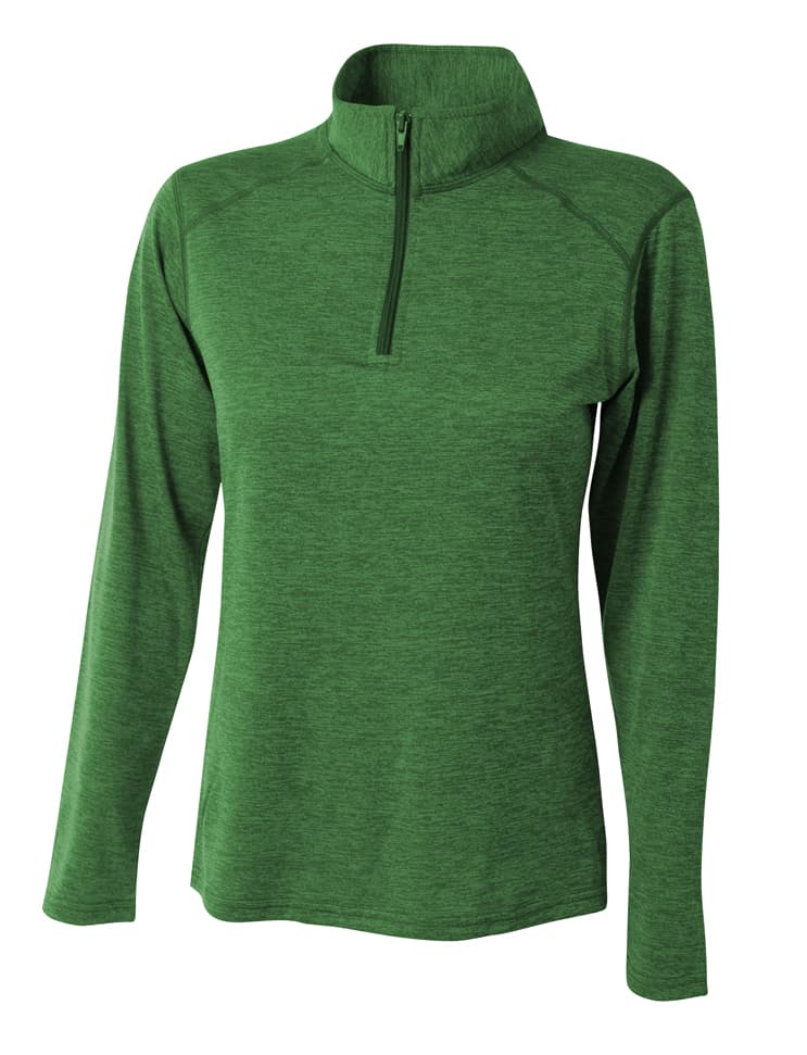 A4 Women's Inspire Quarter Zip - KELLY - front