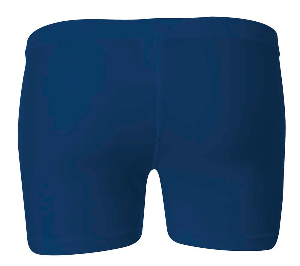 A4 4" Compression Short - NAVY - back