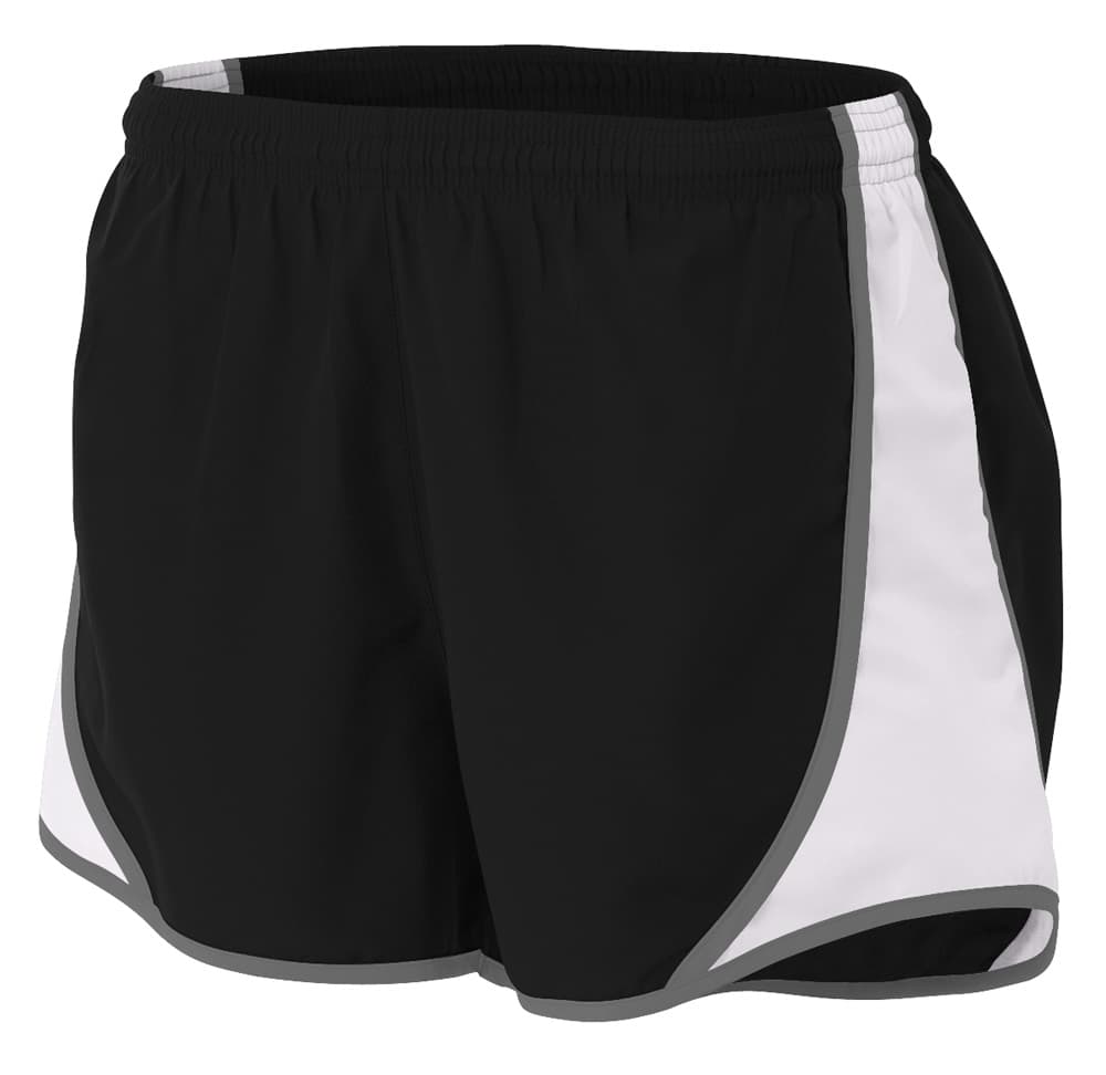 A4 3" Speed Short - BLACK/WHITE - front