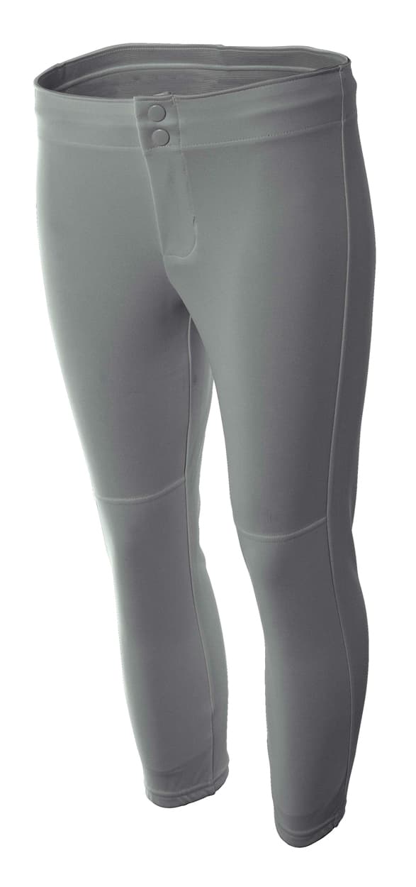 A4 Softball Pant - GREY - front