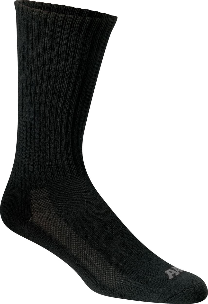 A4 Performance Crew Socks - BLACK - front