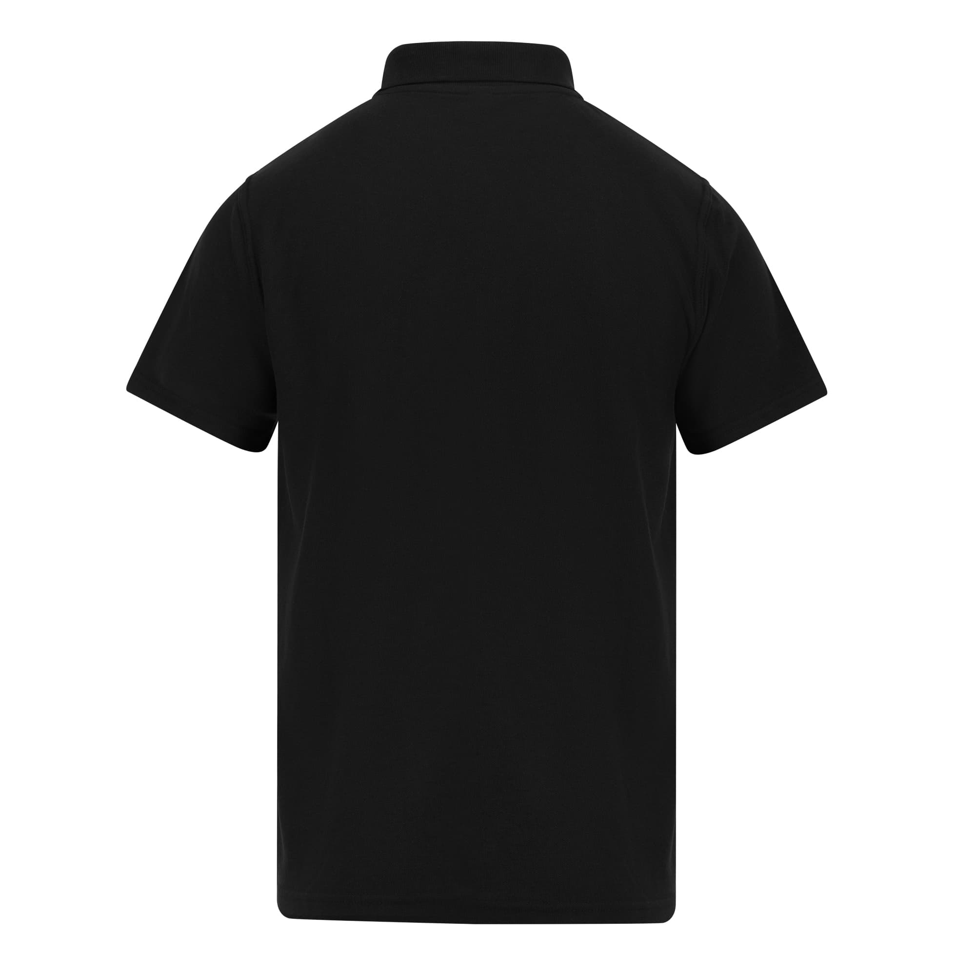A4 Classic Pique Polo - BLACK - back