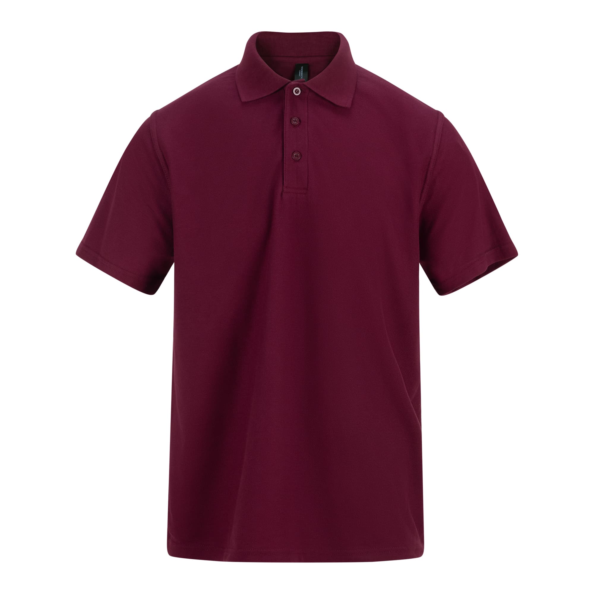 A4 Classic Pique Polo - MAROON - front