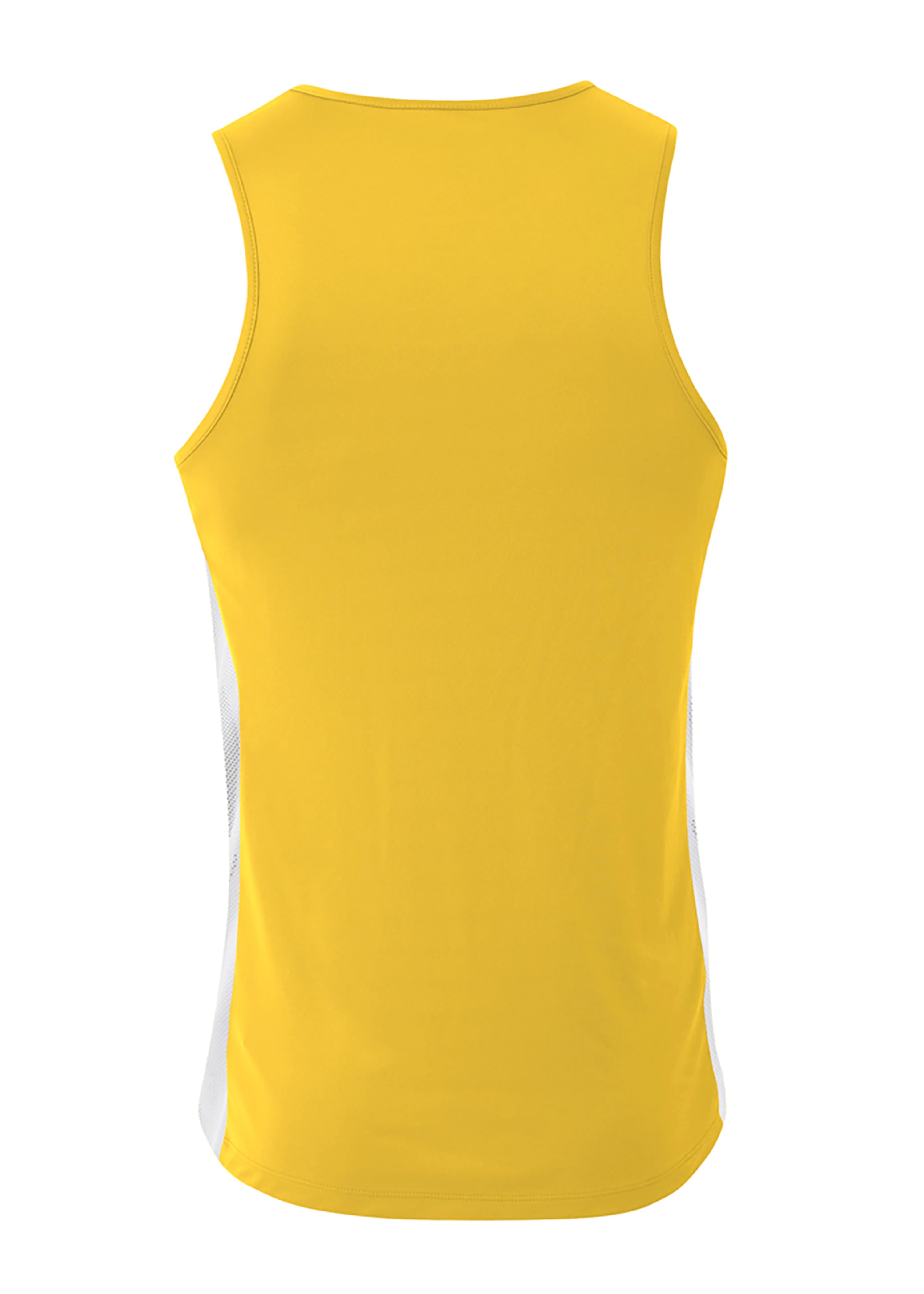 A4 Pacer Singlet - GOLD/WHITE - back