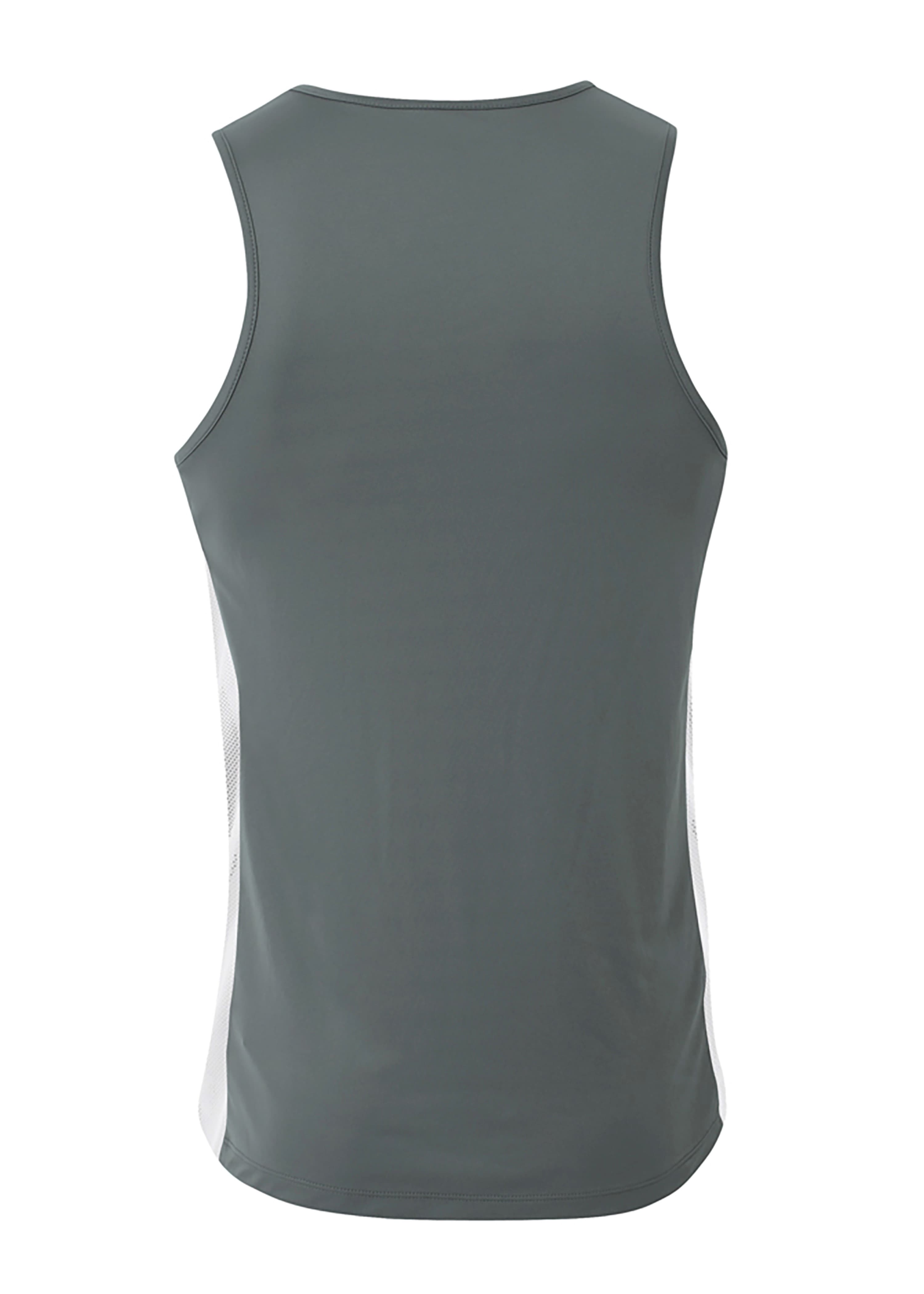 A4 Pacer Singlet - GRAPHITE/WHITE - back