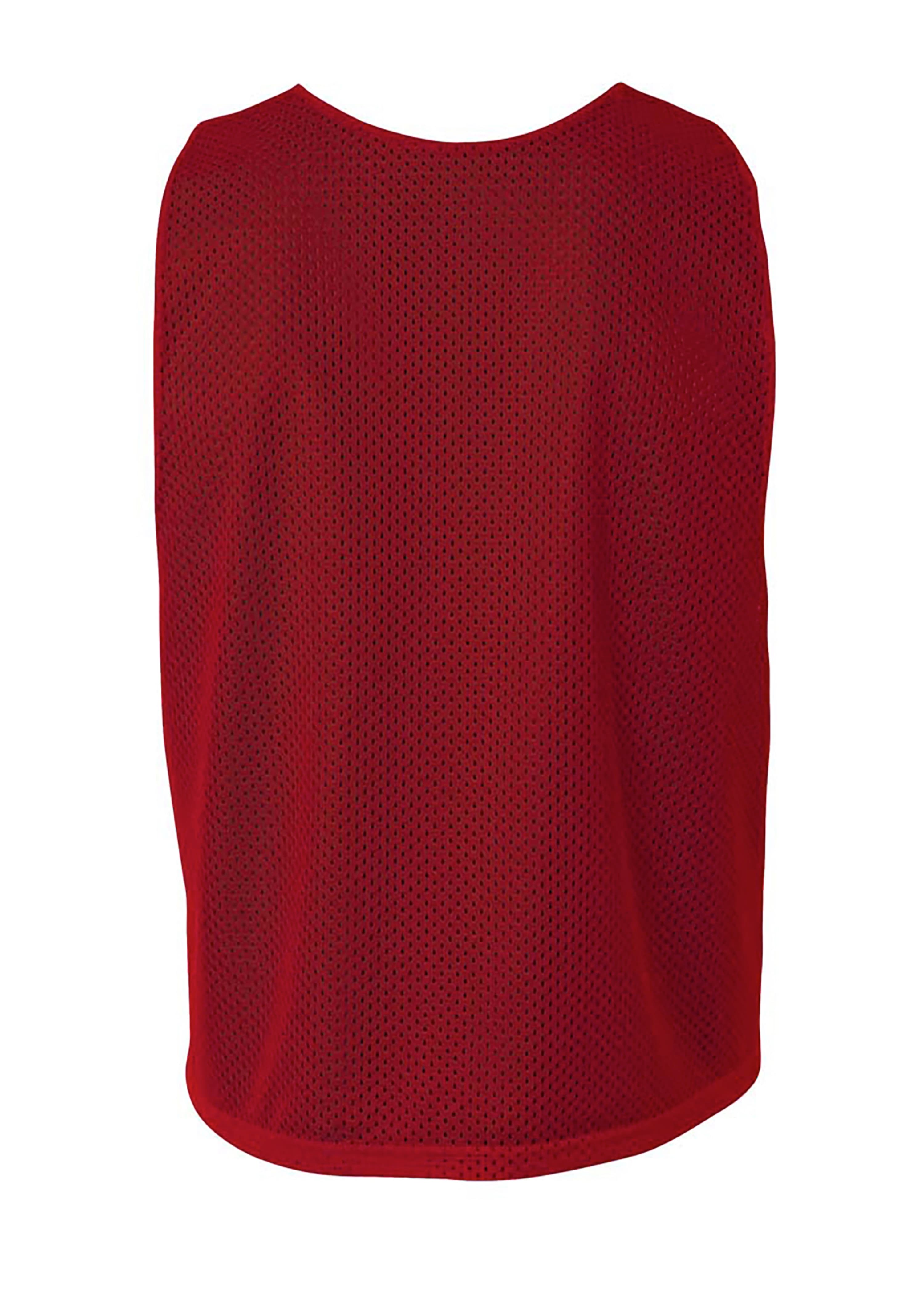 A4 Lacrosse Reversible Practice Jersey - CARDINAL/WHITE - back