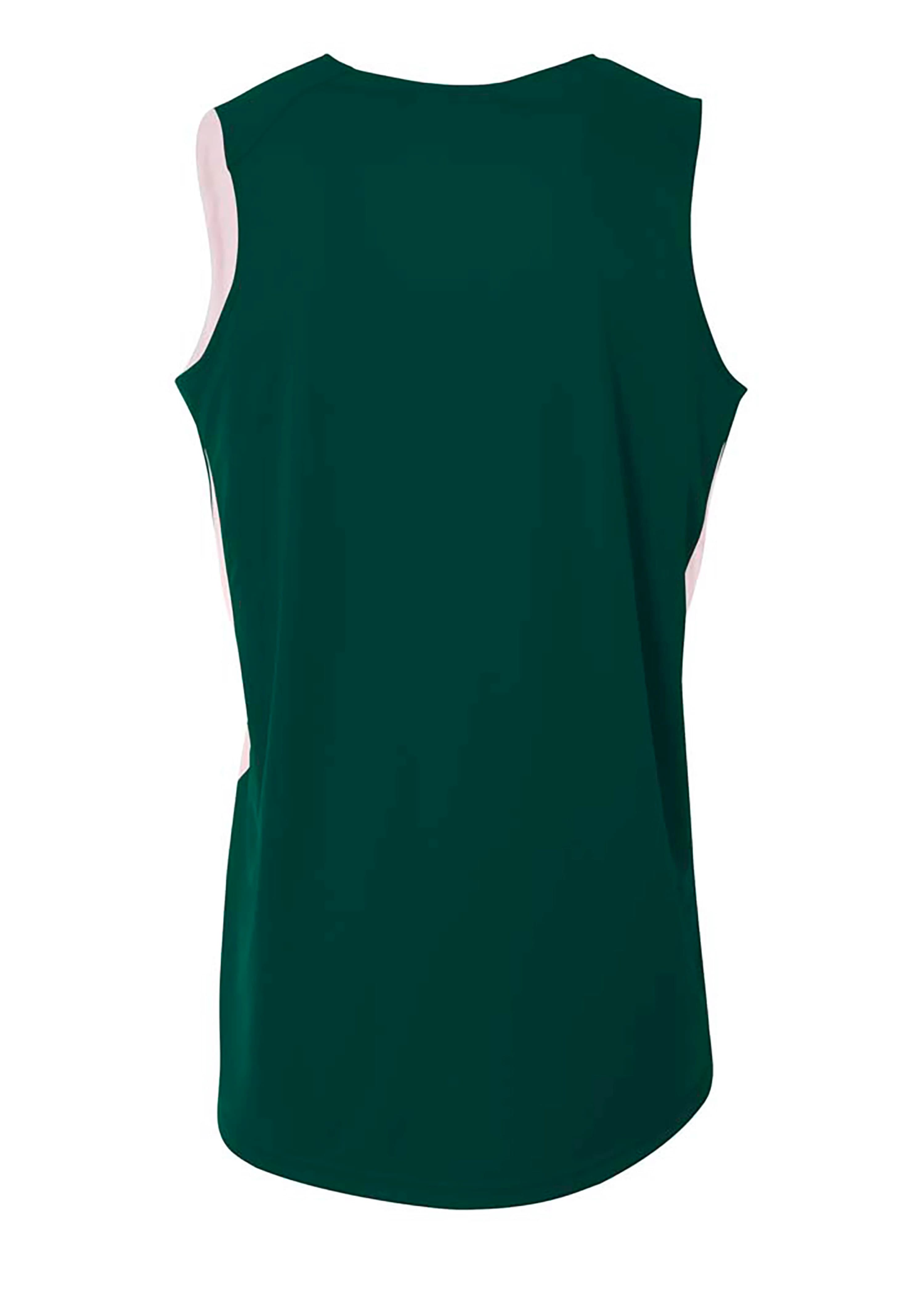 A4 Double Double Jersey - FOREST/WHITE - back