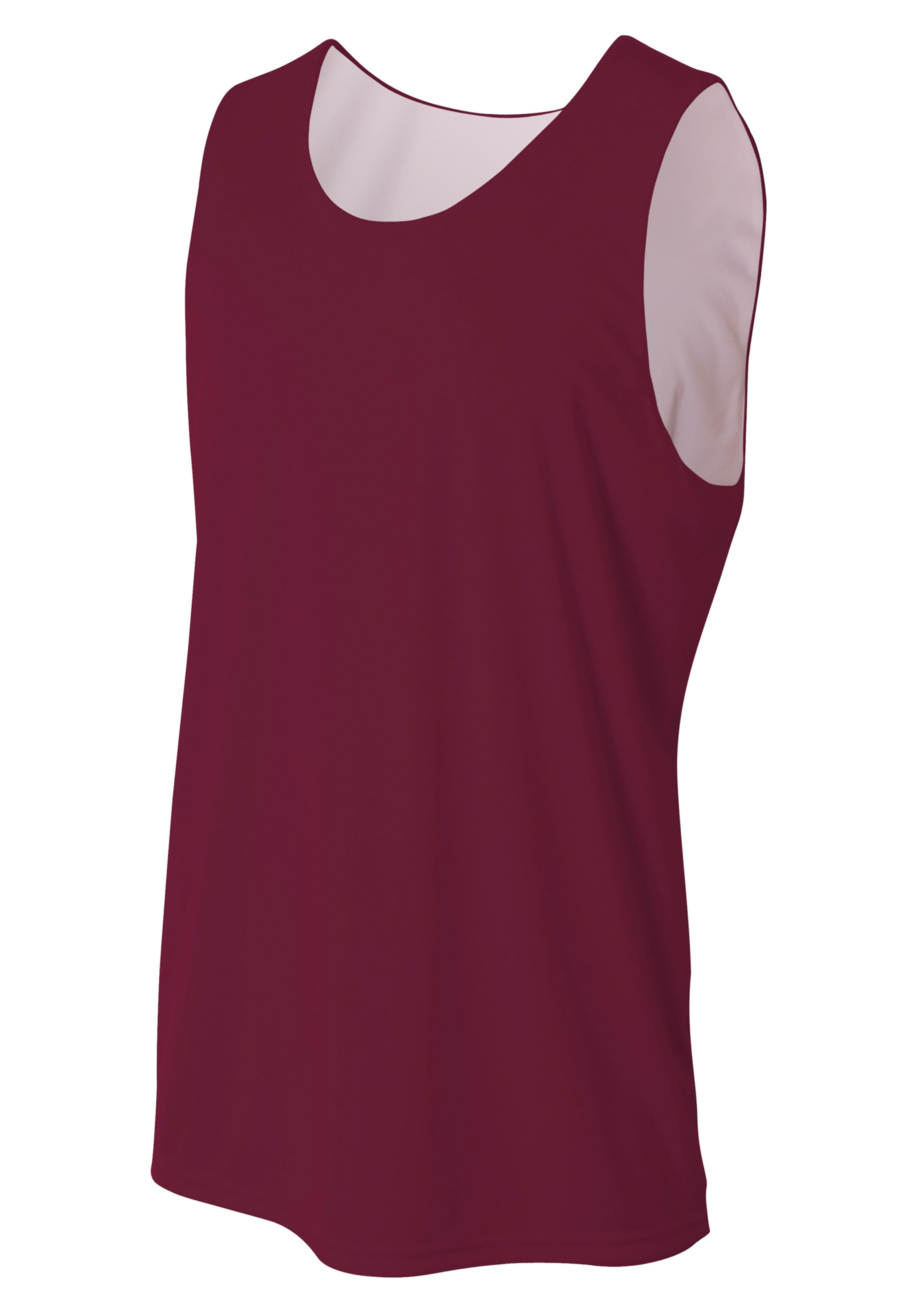 A4 Reversible Jump Jersey - MAROON WHITE - front