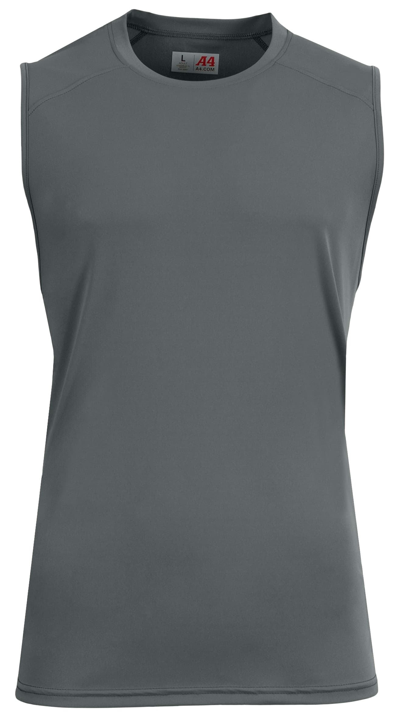 A4 AirFlex Muscle Tee - GRAPHITE - front