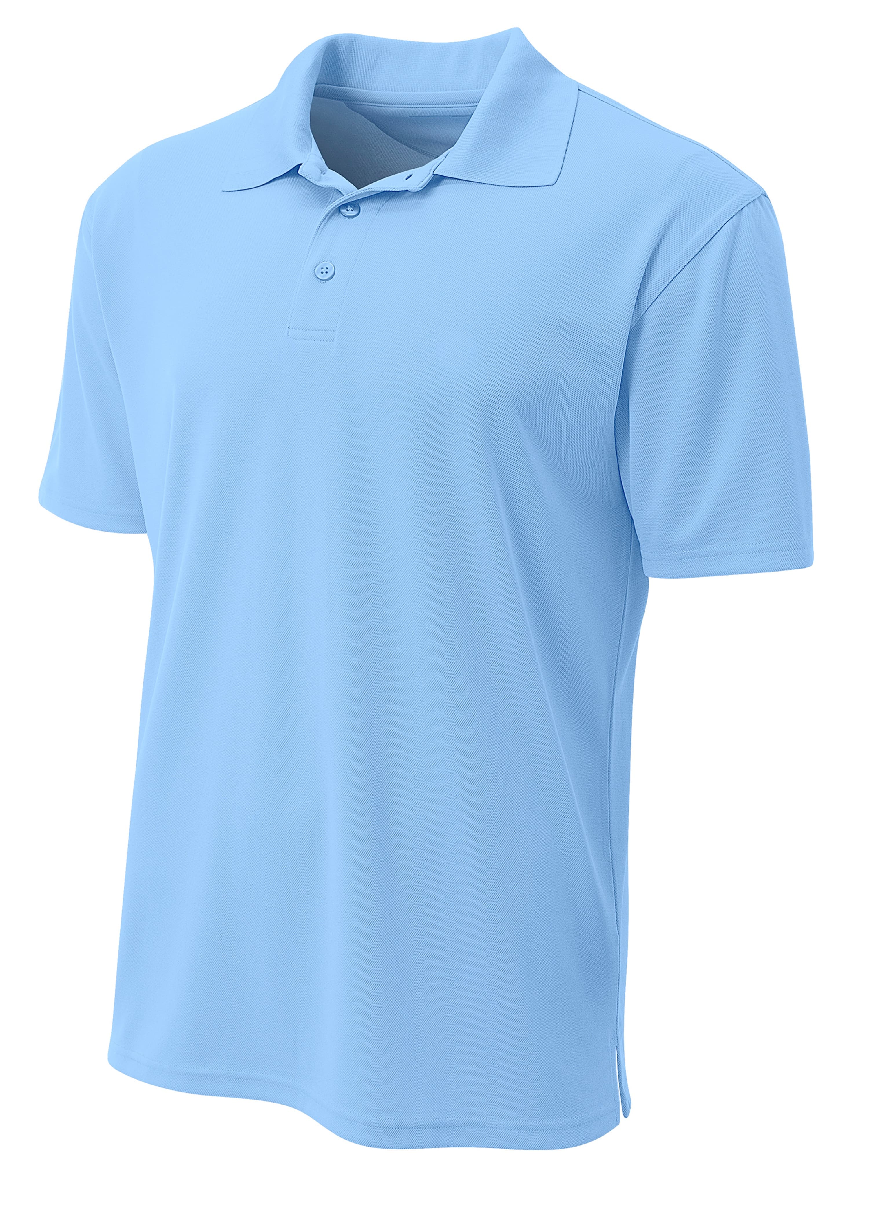A4 Performance Pique Polo - LTBLUE - front