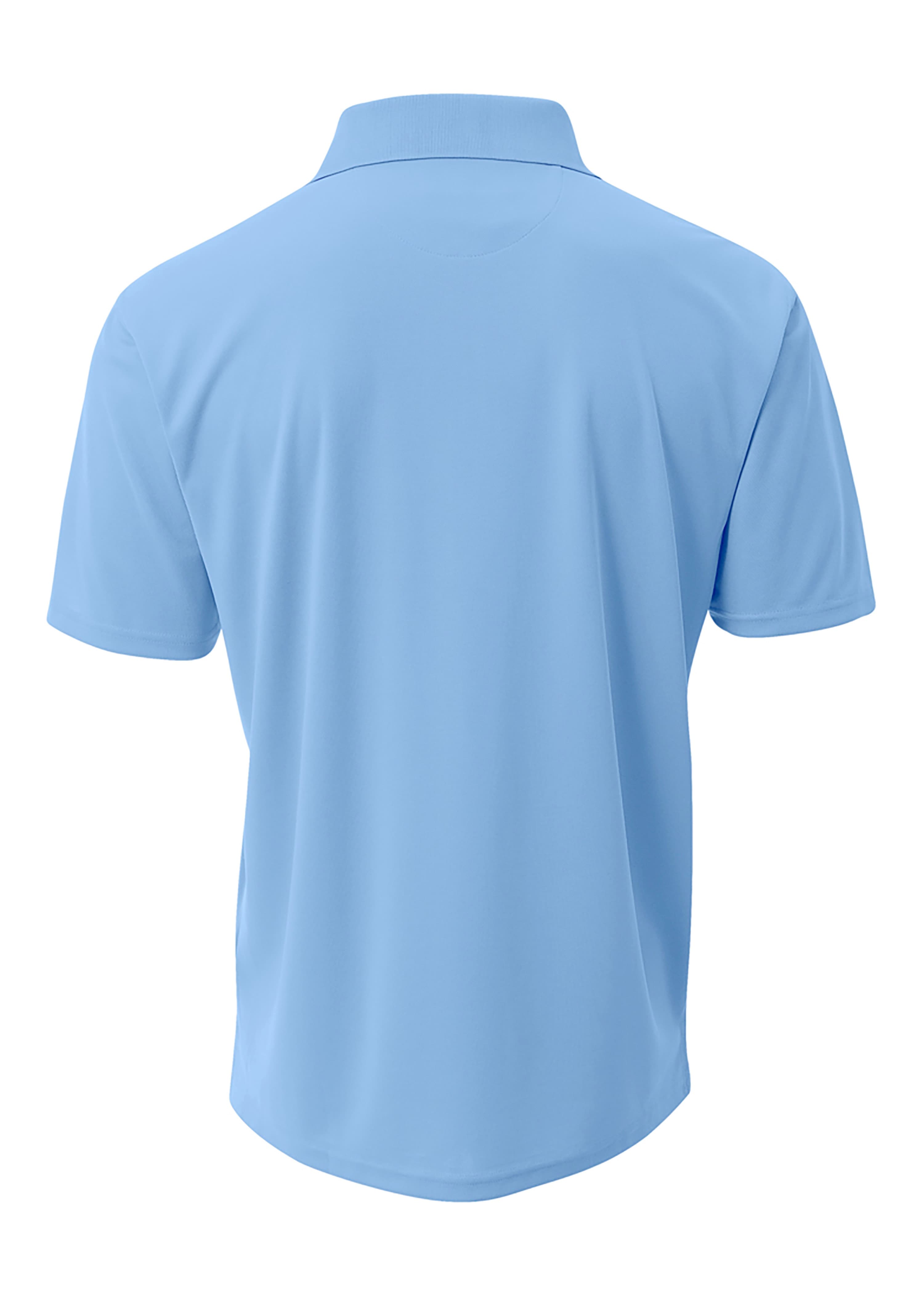A4 Performance Pique Polo - LTBLUE - back