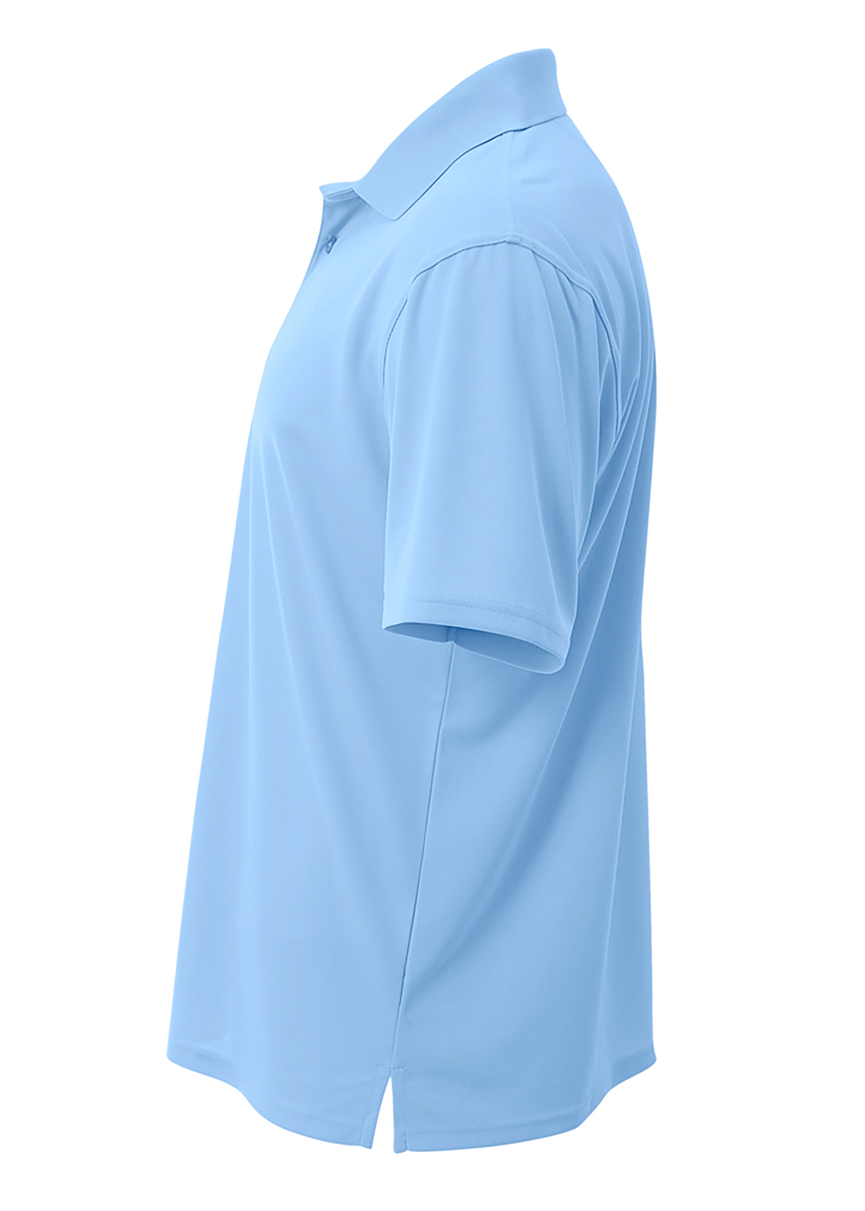 A4 Performance Pique Polo - LTBLUE - side