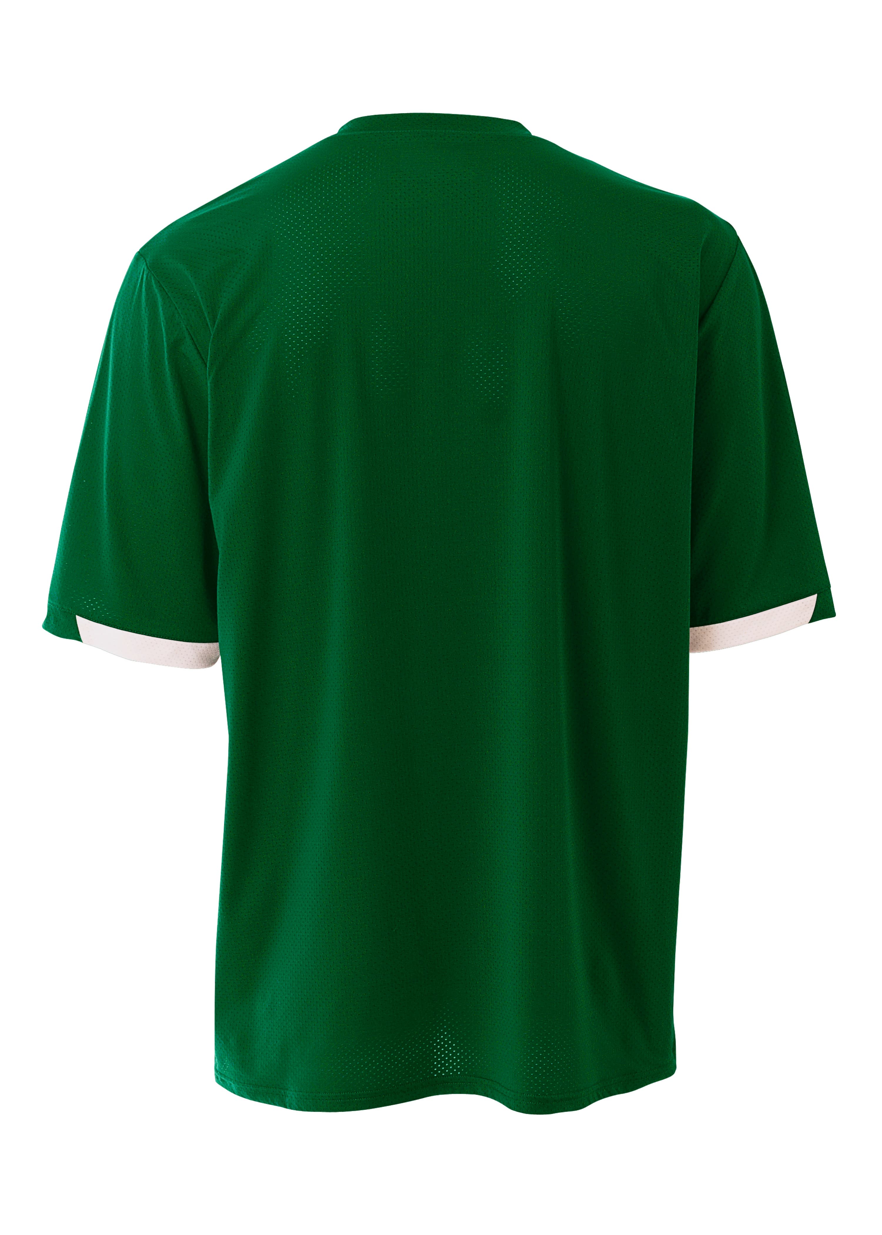A4  Stretch Pro Baseball Jersey - FOREST/WHITE - back