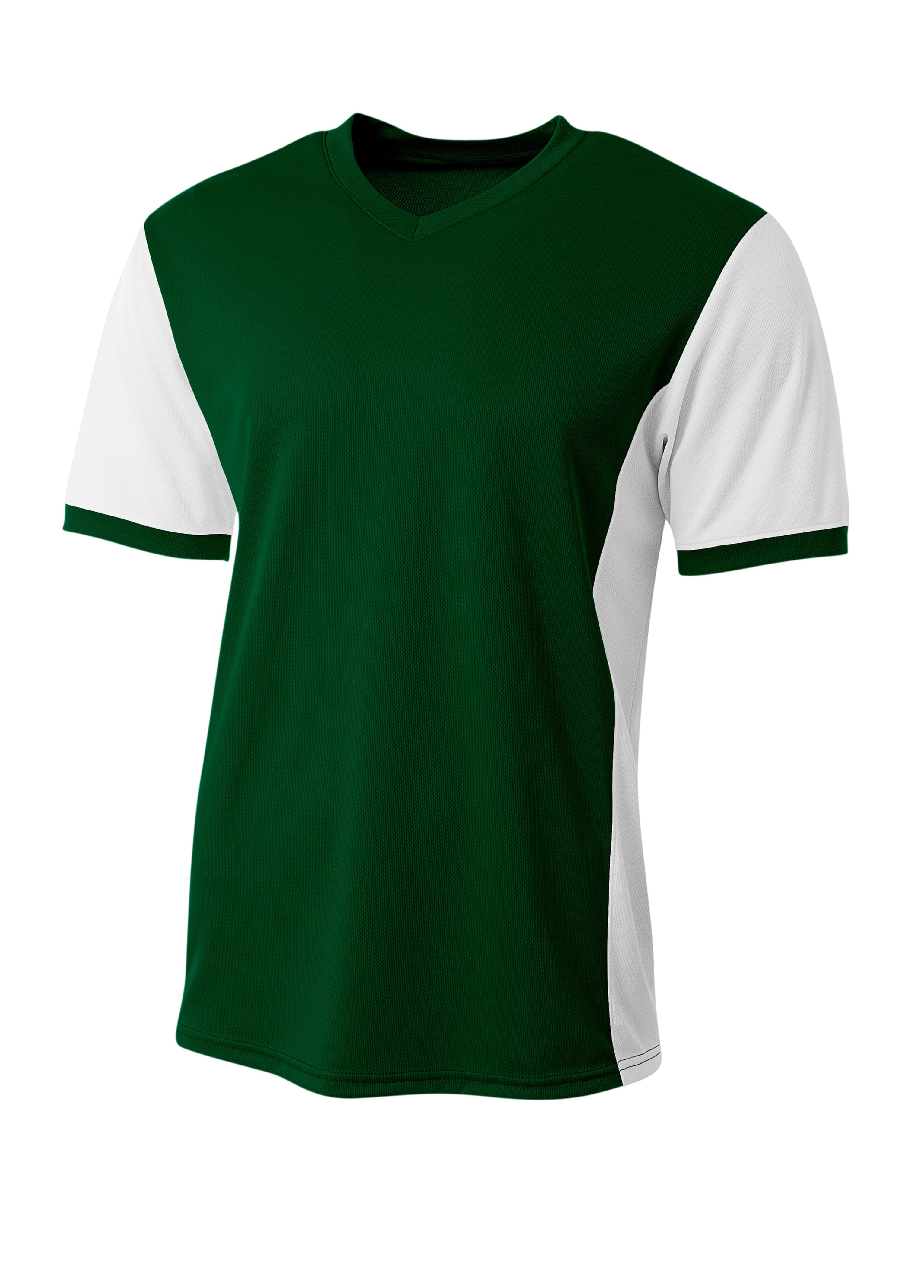 A4 Premier Soccer Jersey - FOREST/WHITE - front