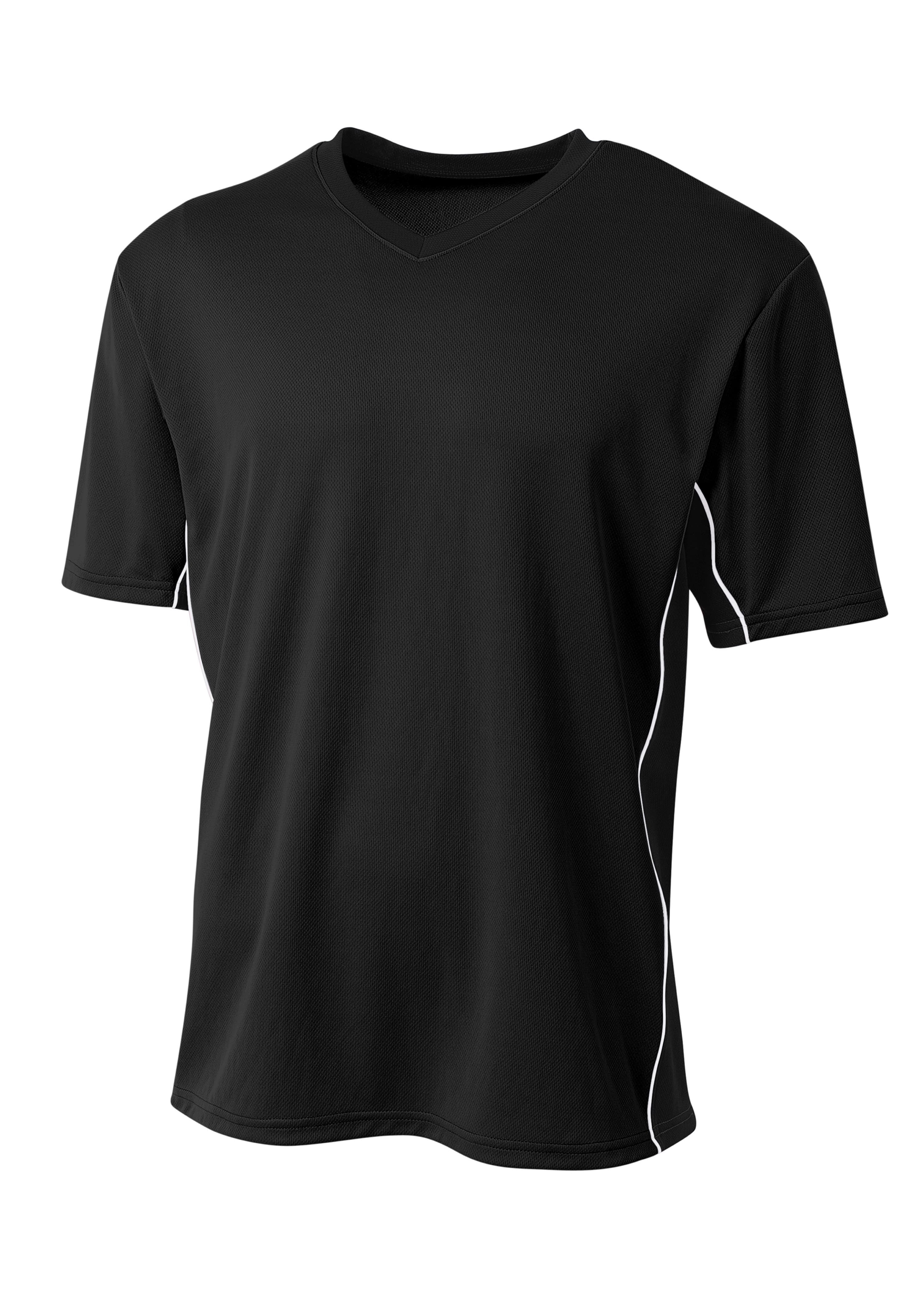 A4 Liga Soccer Jersey - BLACK - front