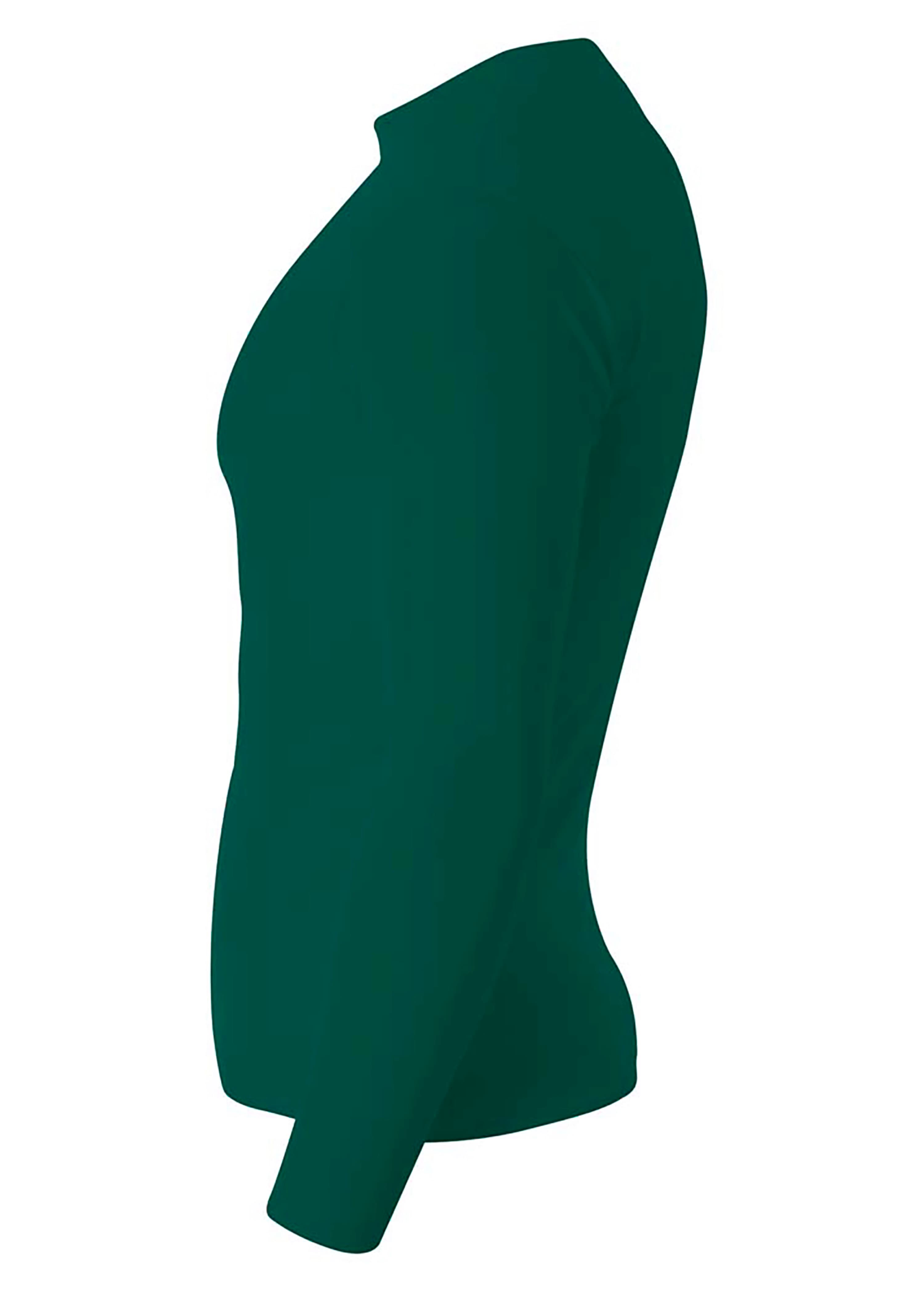 A4 Long Sleeve Compression Crew - FOREST - side