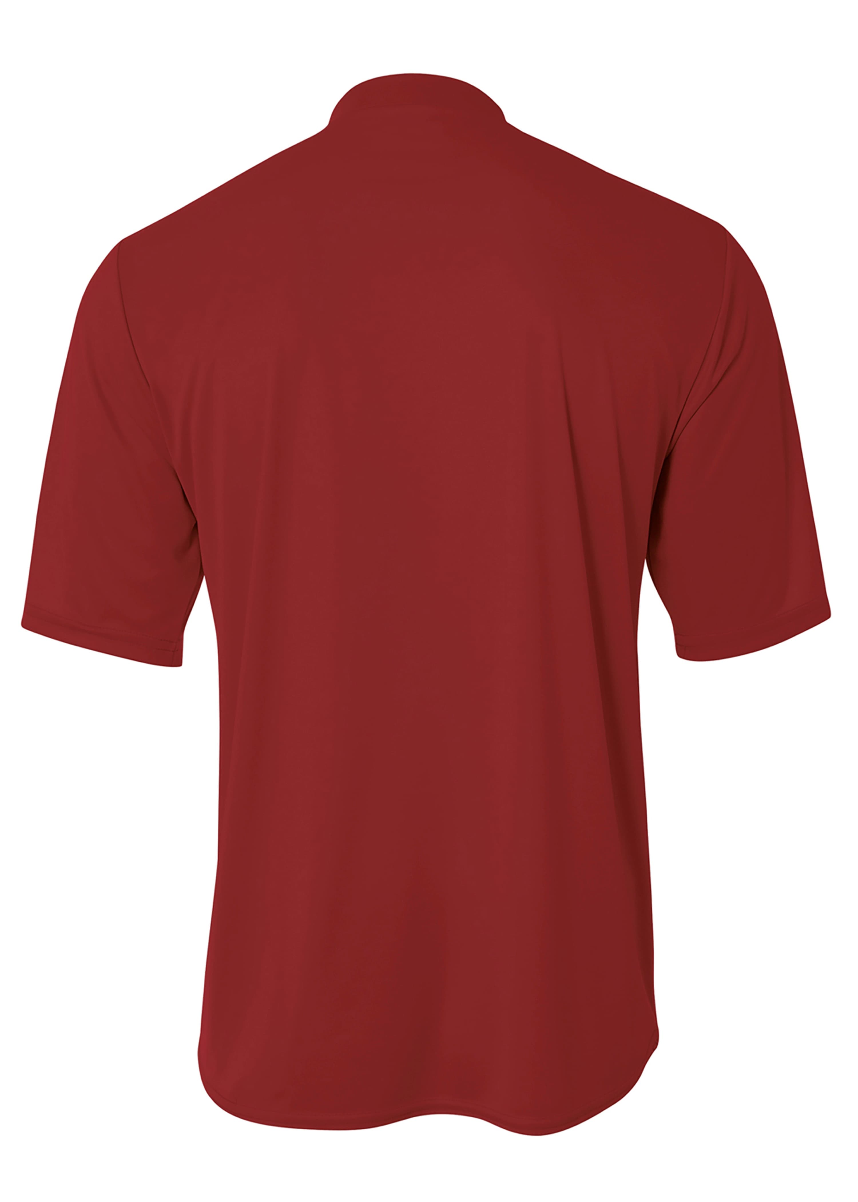 A4 Tek 2-Button Henley - CARDINAL - back
