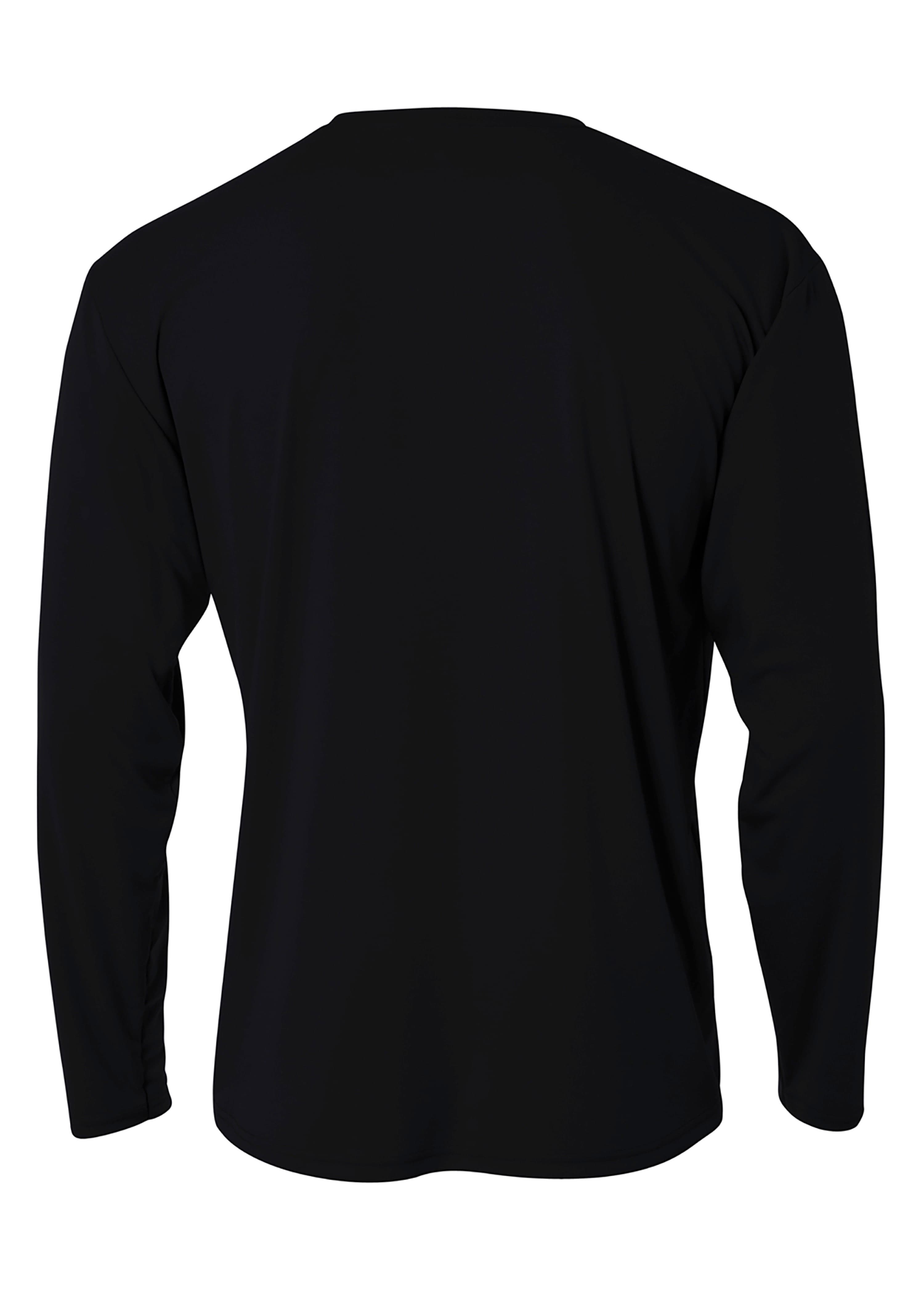 A4 Cooling Performance Long Sleeve Crew - BLACK - back