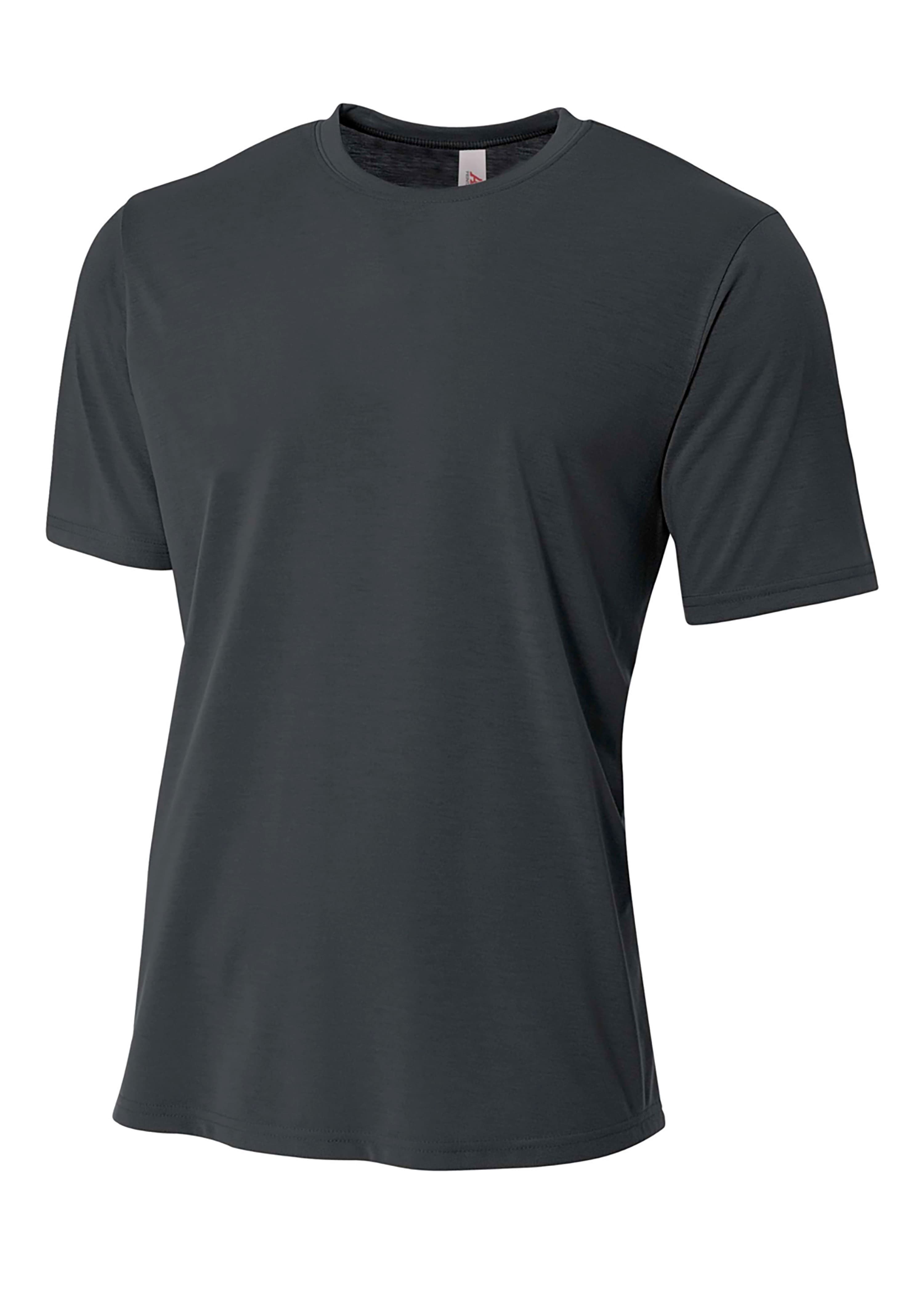 A4 Spun Poly Tee - GRAPHITE - front