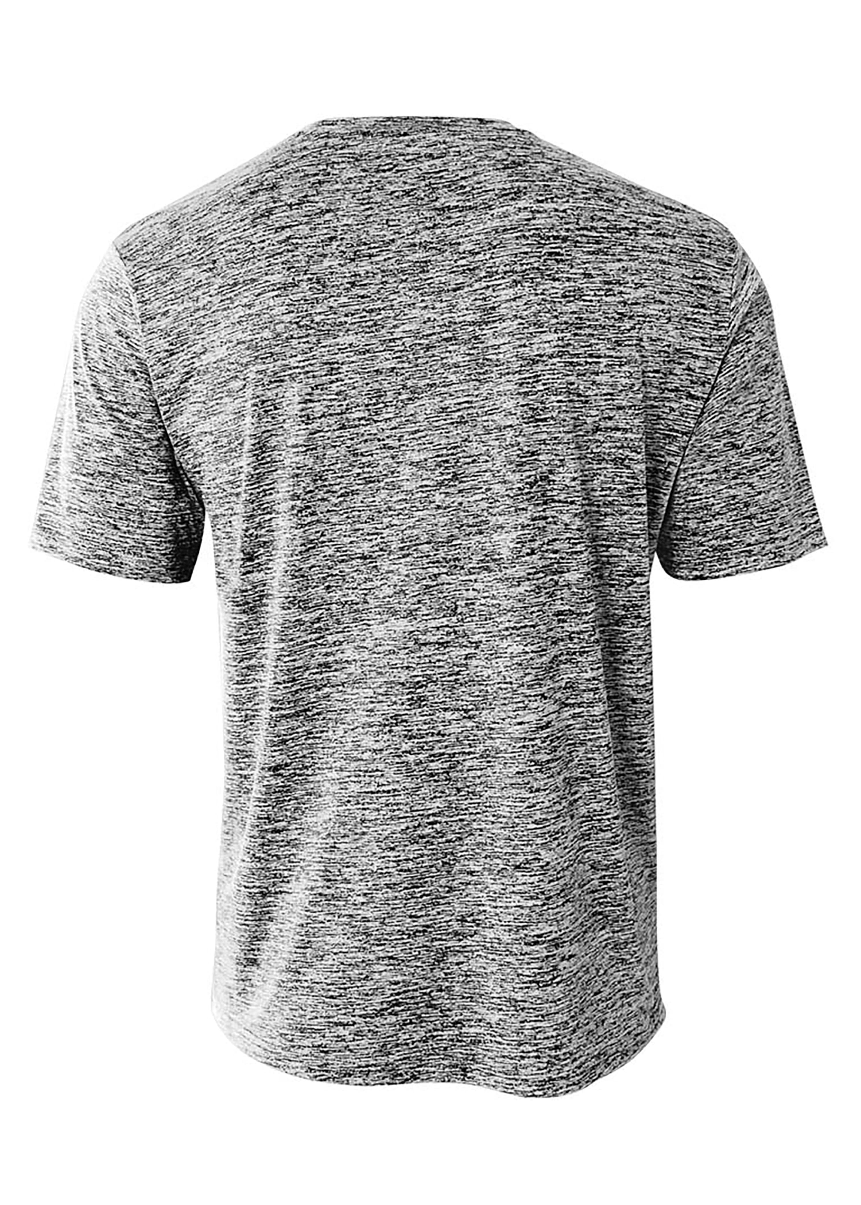 A4 Space Dye Tech Tee - BLACK - back