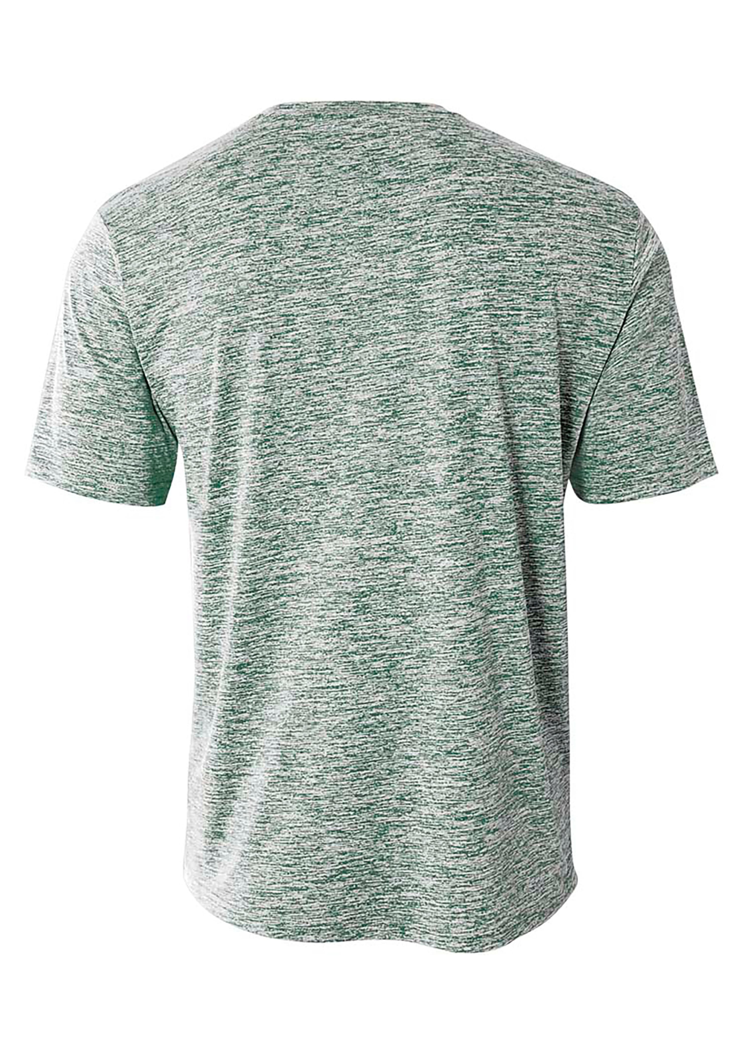 A4 Space Dye Tech Tee - FOREST - back