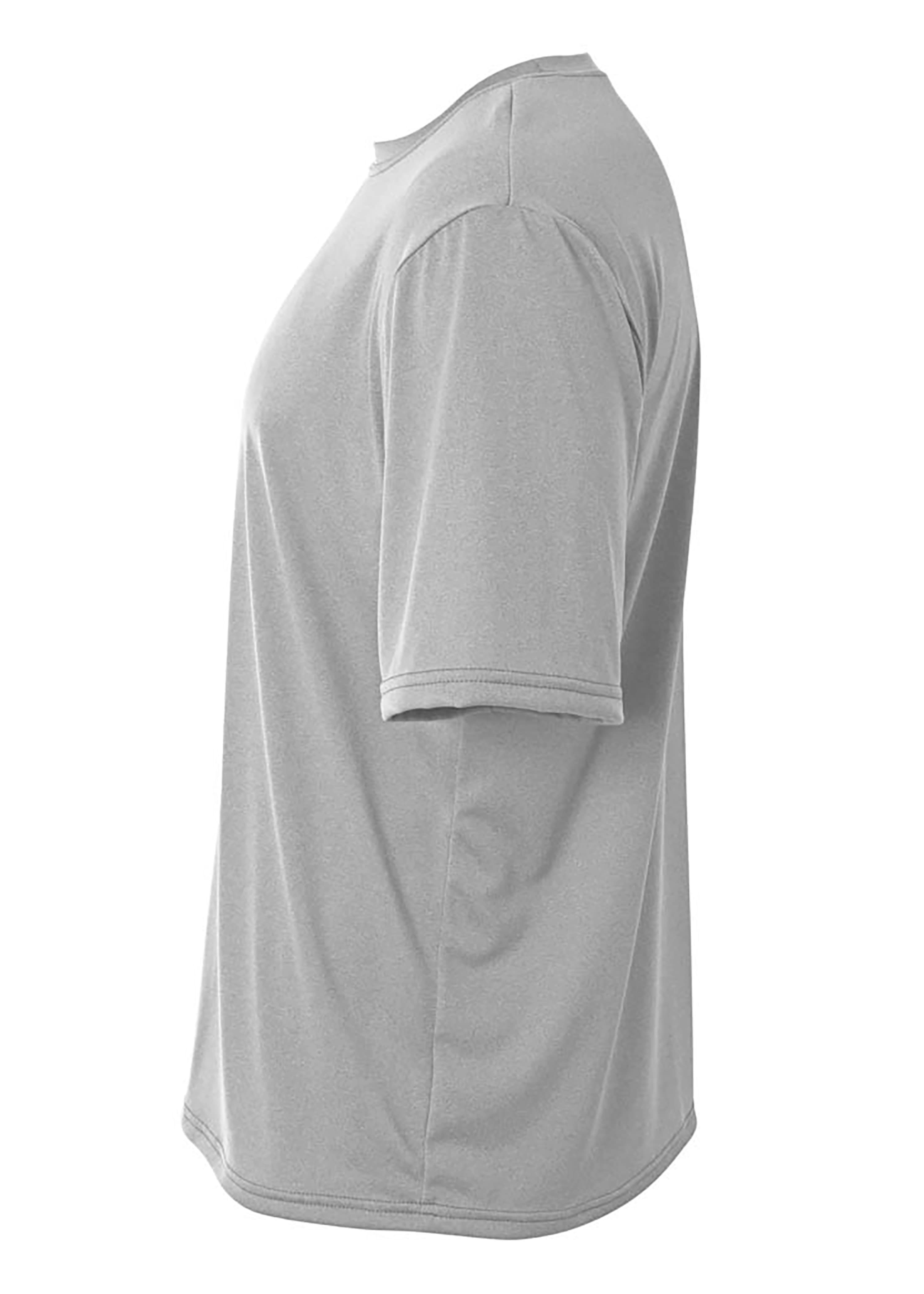 A4 Topflight Heather Tee - ATHLETIC HEATHER - side