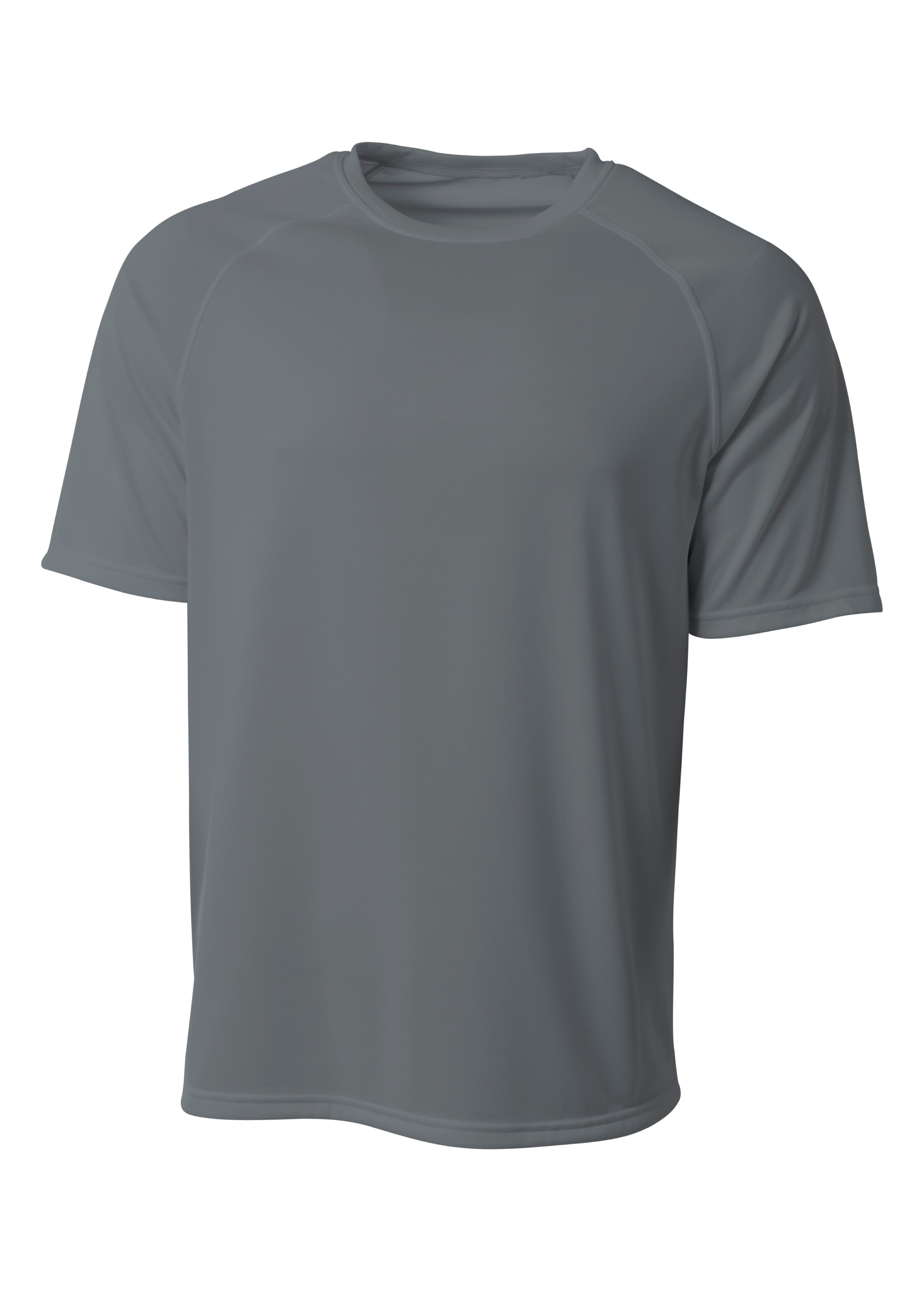 A4 SureColor Short Sleeve Cationic Tee - GRAPHITE - front