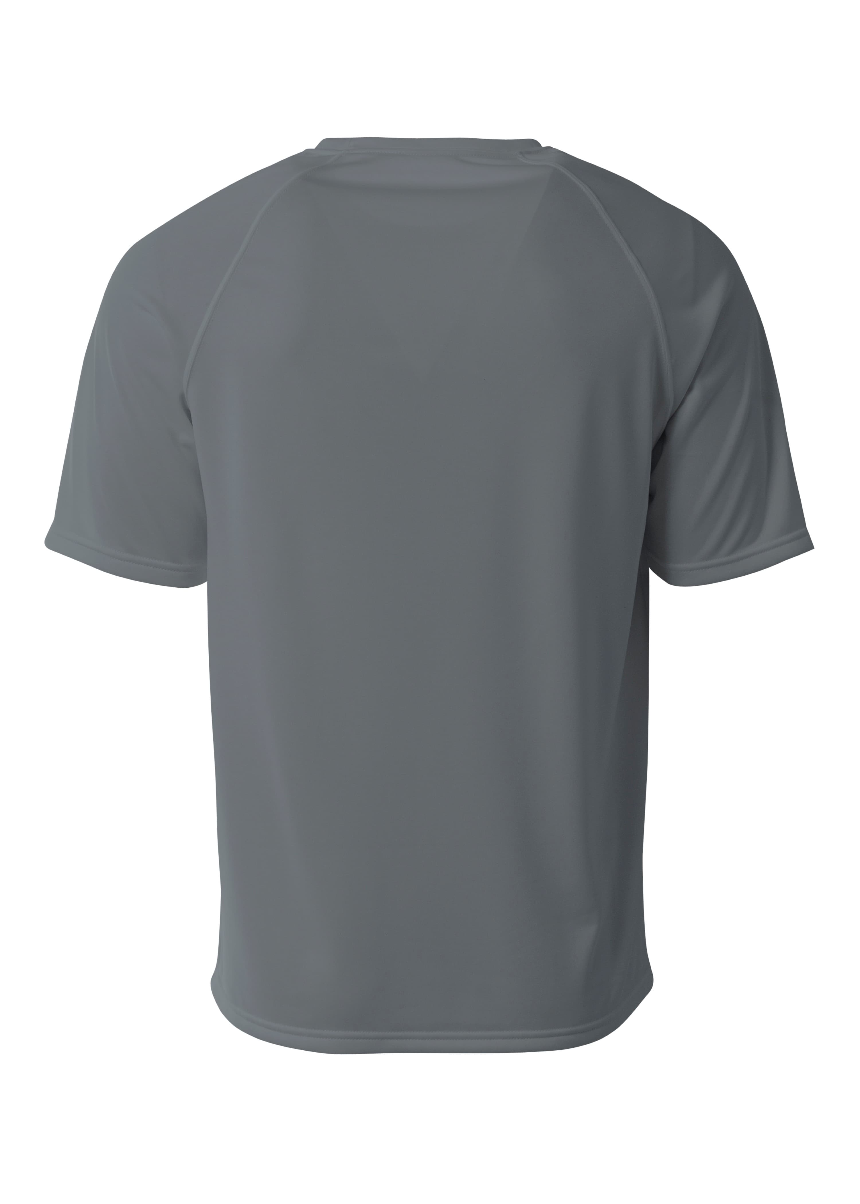 A4 SureColor Short Sleeve Cationic Tee - GRAPHITE - back