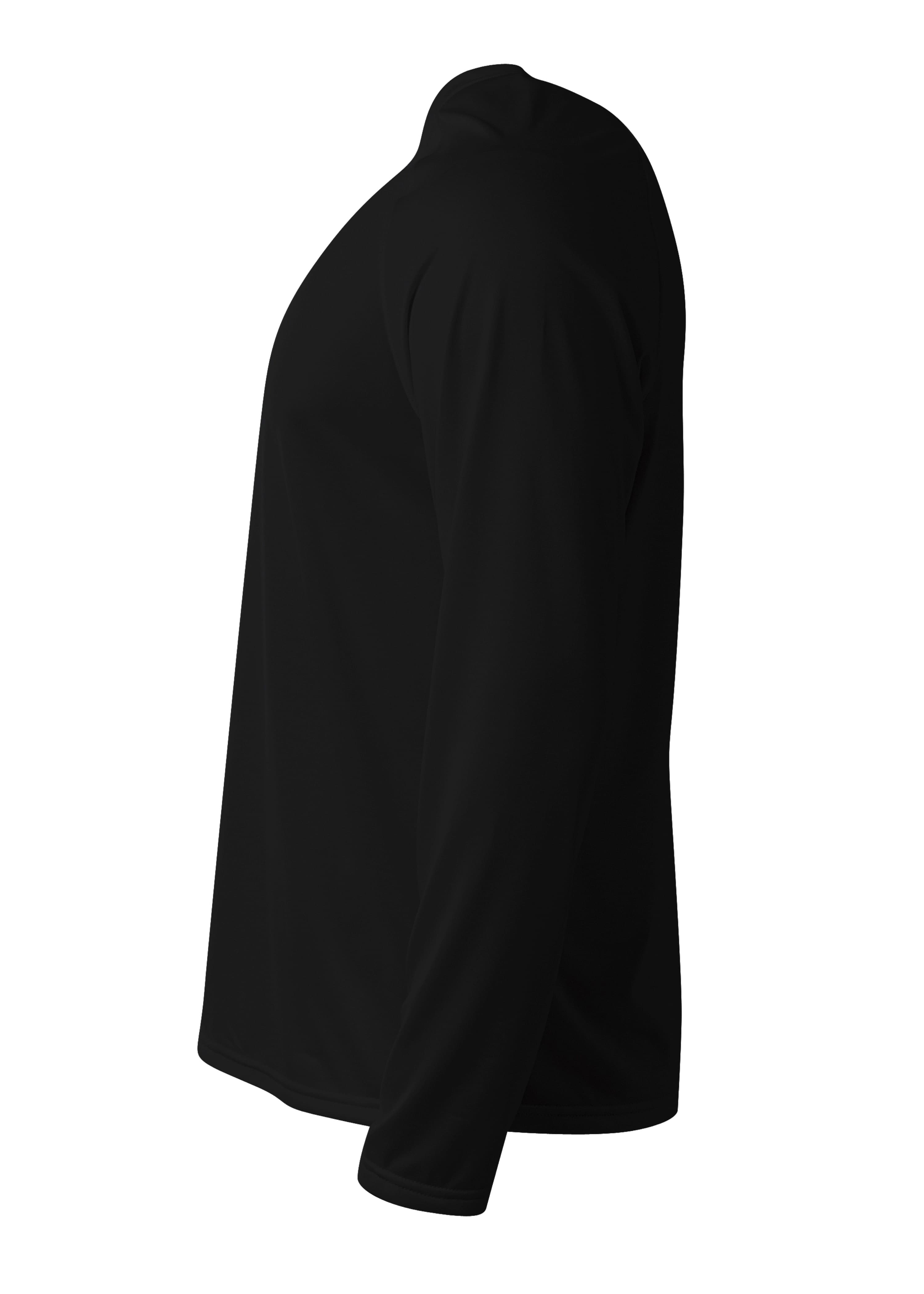 A4 SureColor Long Sleeve Cationic Tee - BLACK - side