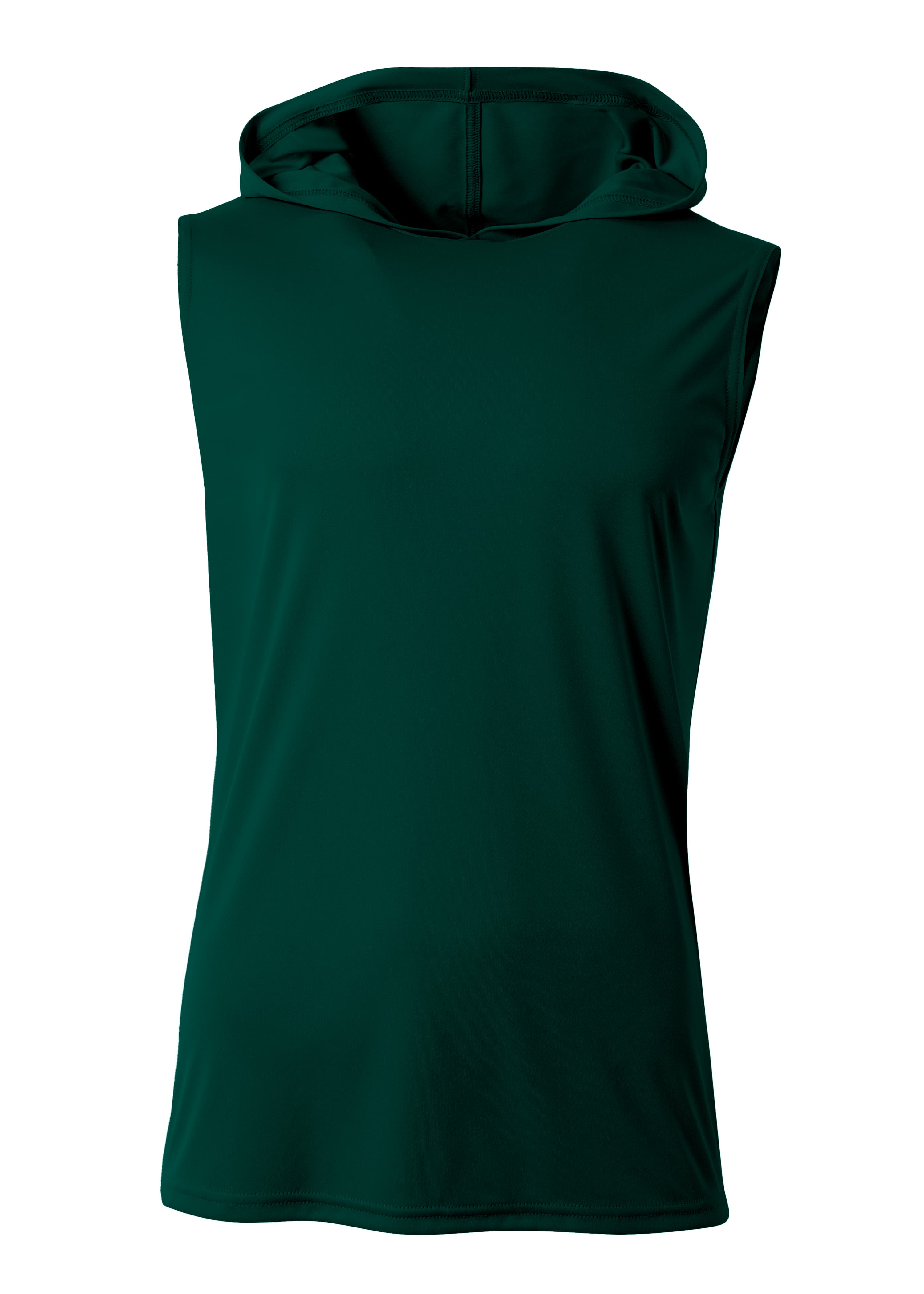 A4 Sleeveless Hooded Tee - FOREST - front