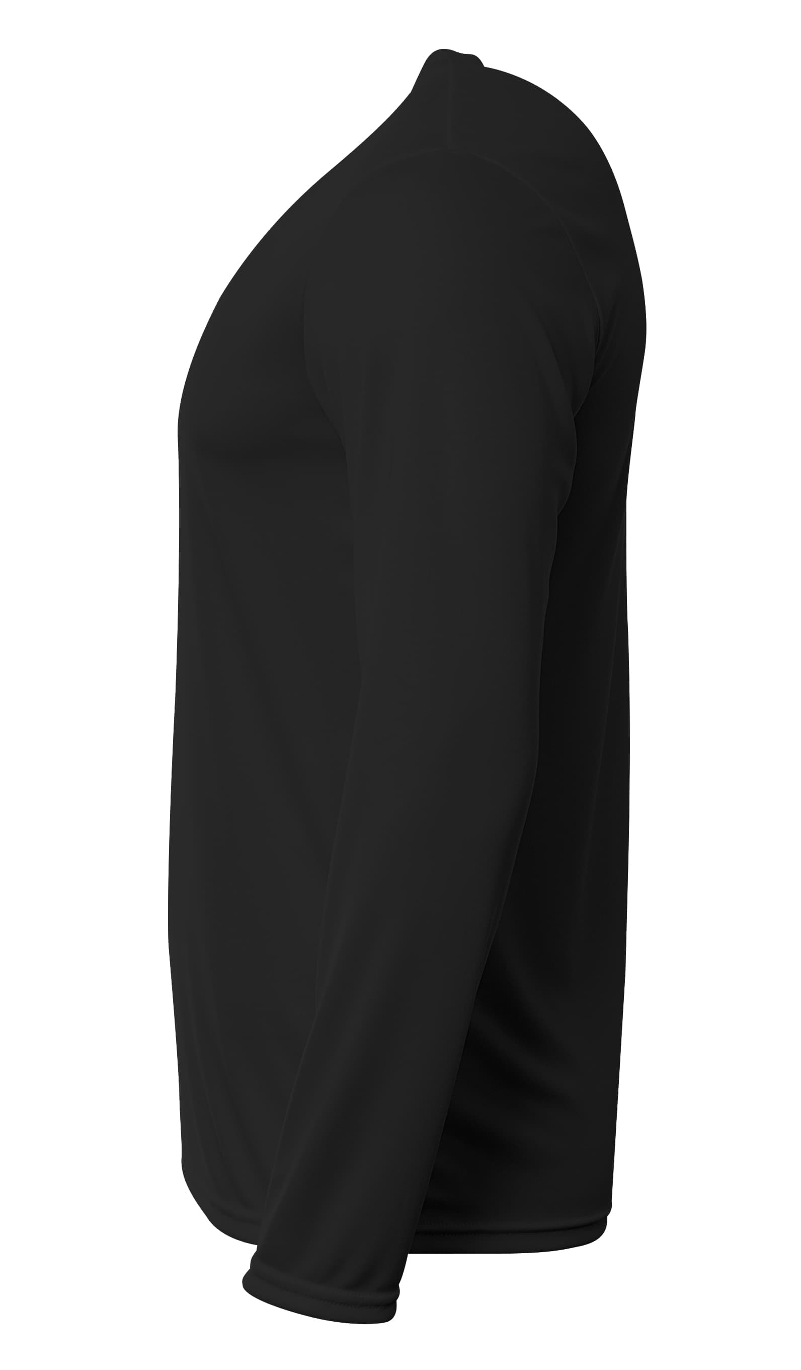 A4 Sprint Long Sleeve Tee - BLACK - side