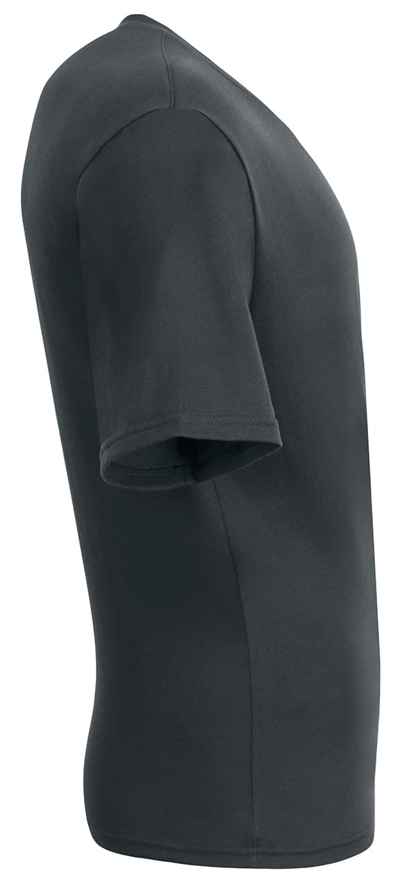 A4 Softek Short Sleeve V-Neck - GRAPHITE - side