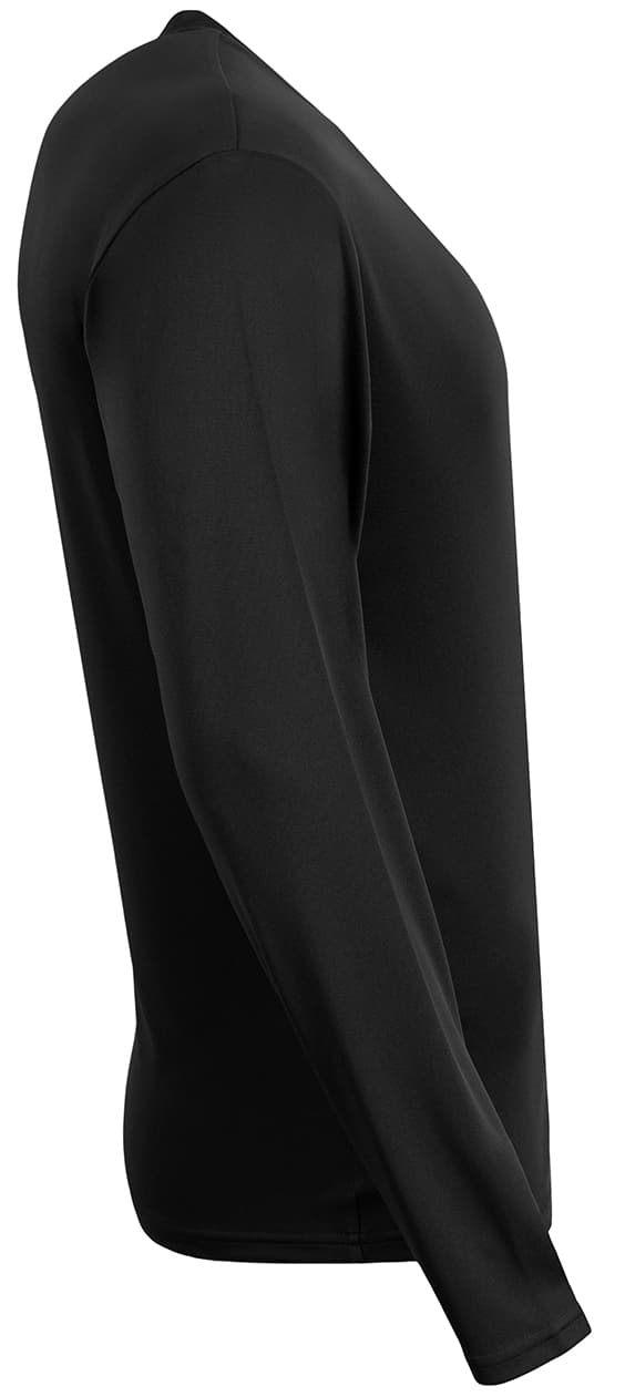A4 Sprint Long Sleeve Pocket Tee - BLACK - side
